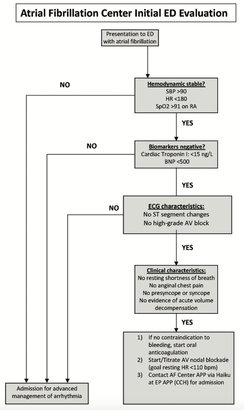 Virtual Atrial Fibrillation Center Model