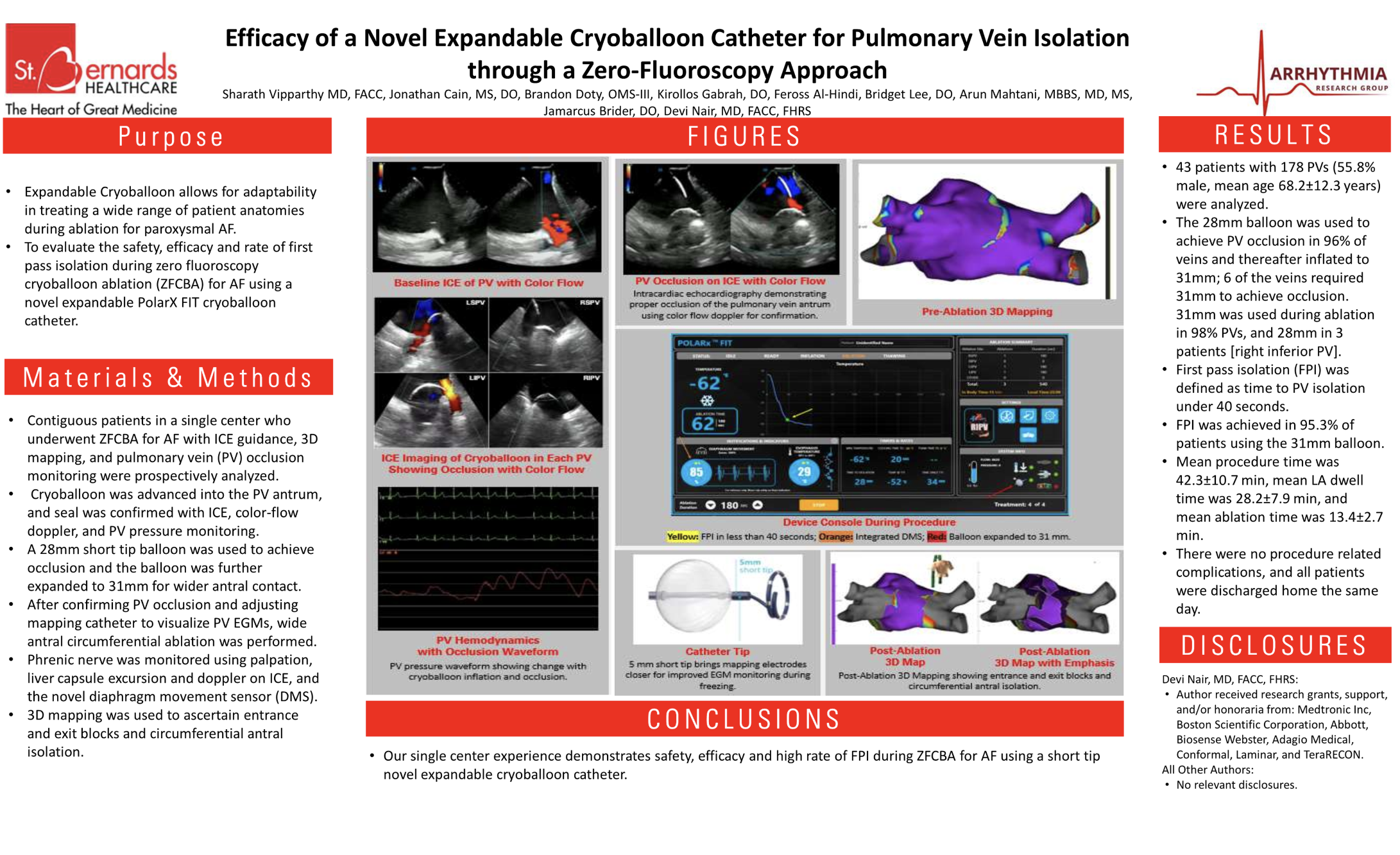 Efficacy of a Novel Expandable Cryoballoon Catheter for Pulmonary Vein Isolation Through a Zero-Fluoroscopy Approach