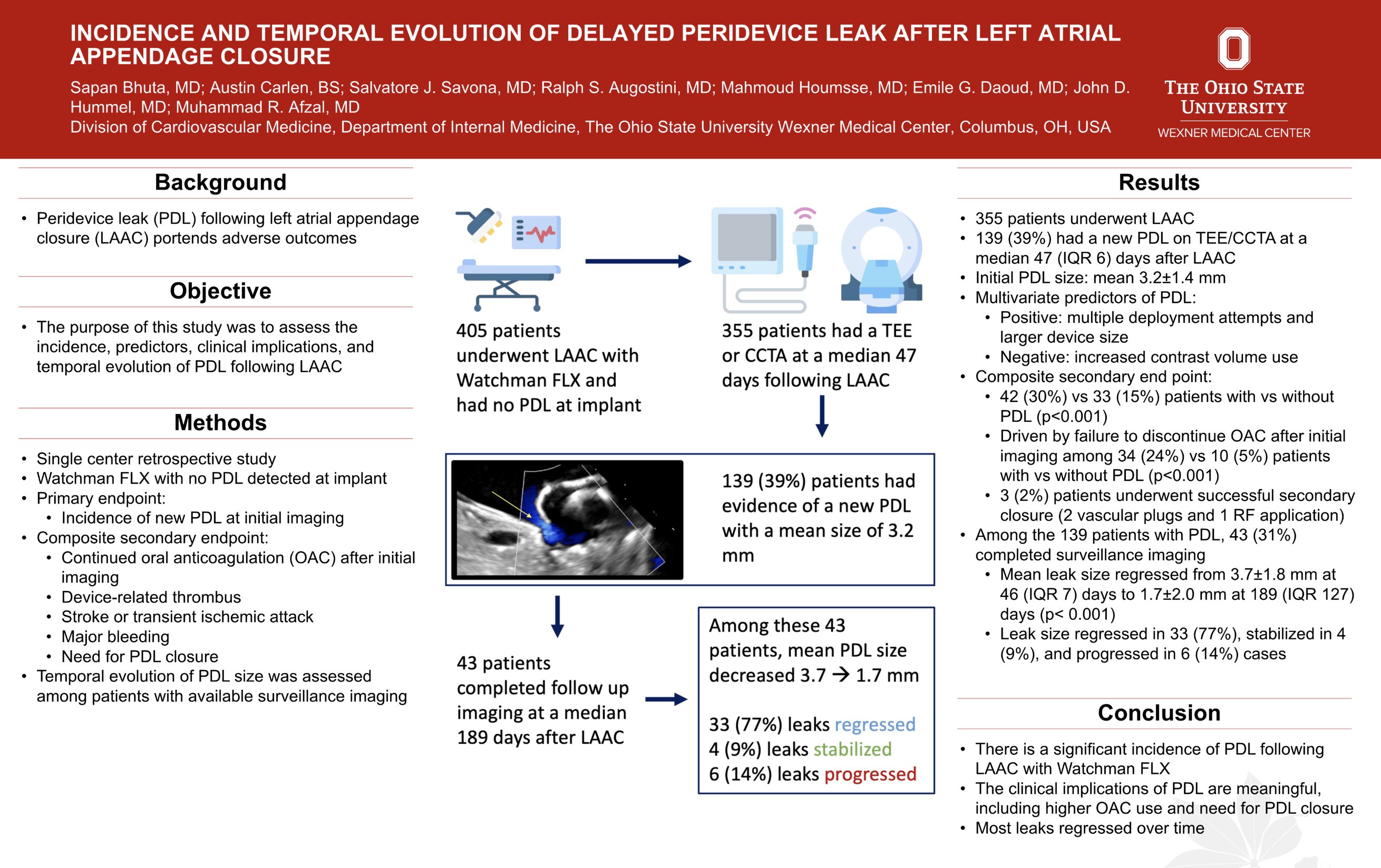 Incidence and Temporal Evolution of Delayed Peridevice Leak After Left Atrial Appendage Closure