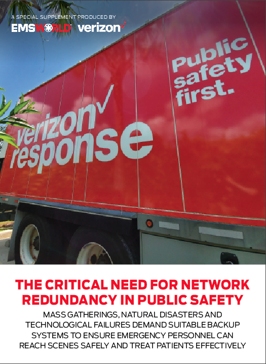 Joe Pawlows, Verizon Frontline Crisis Response Team senior manager for Arizona and Southern Nevada, likens a cellular telephone network to a tube to explain how traffic jams occur during high-usage situations.  “If you think of communication as a tube and all the cell services going through this tube, all of a sudden you get a hundred [responders] using this tube [and] that tube gets smaller and smaller and smaller,” says Pawlows.  This is where the Verizon Frontline team steps in to help. “What do we do wh