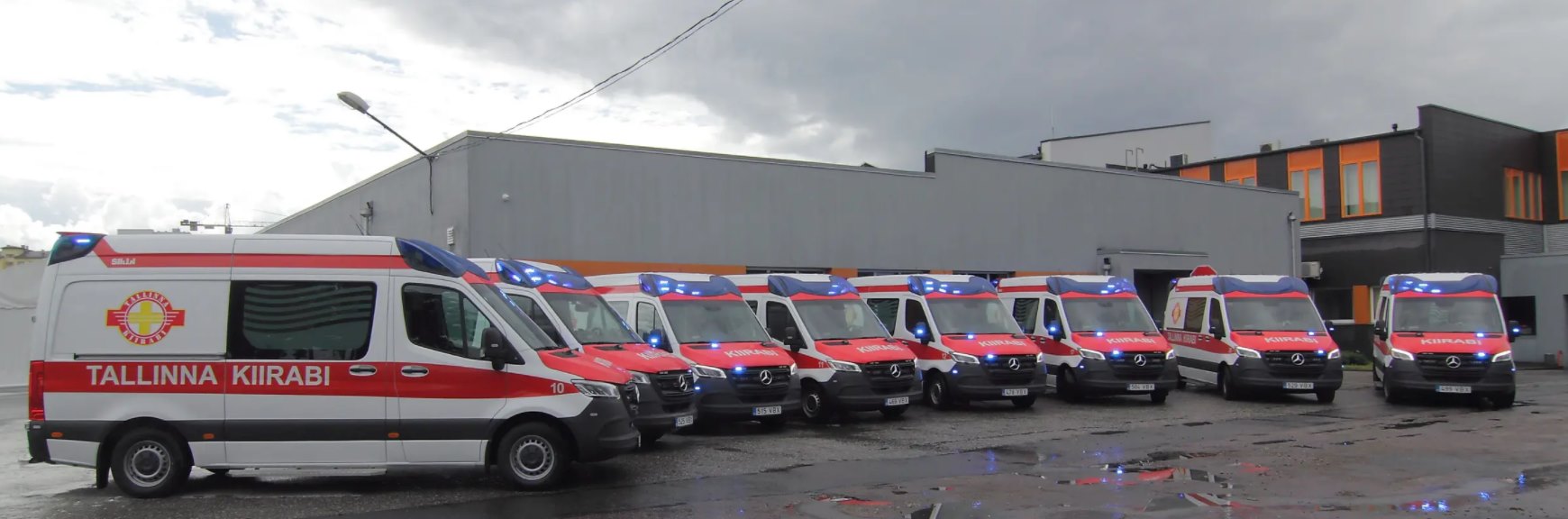 The Tallinn EMS ambulance fleet (Photo: Tallinn Emergency Medical Service)