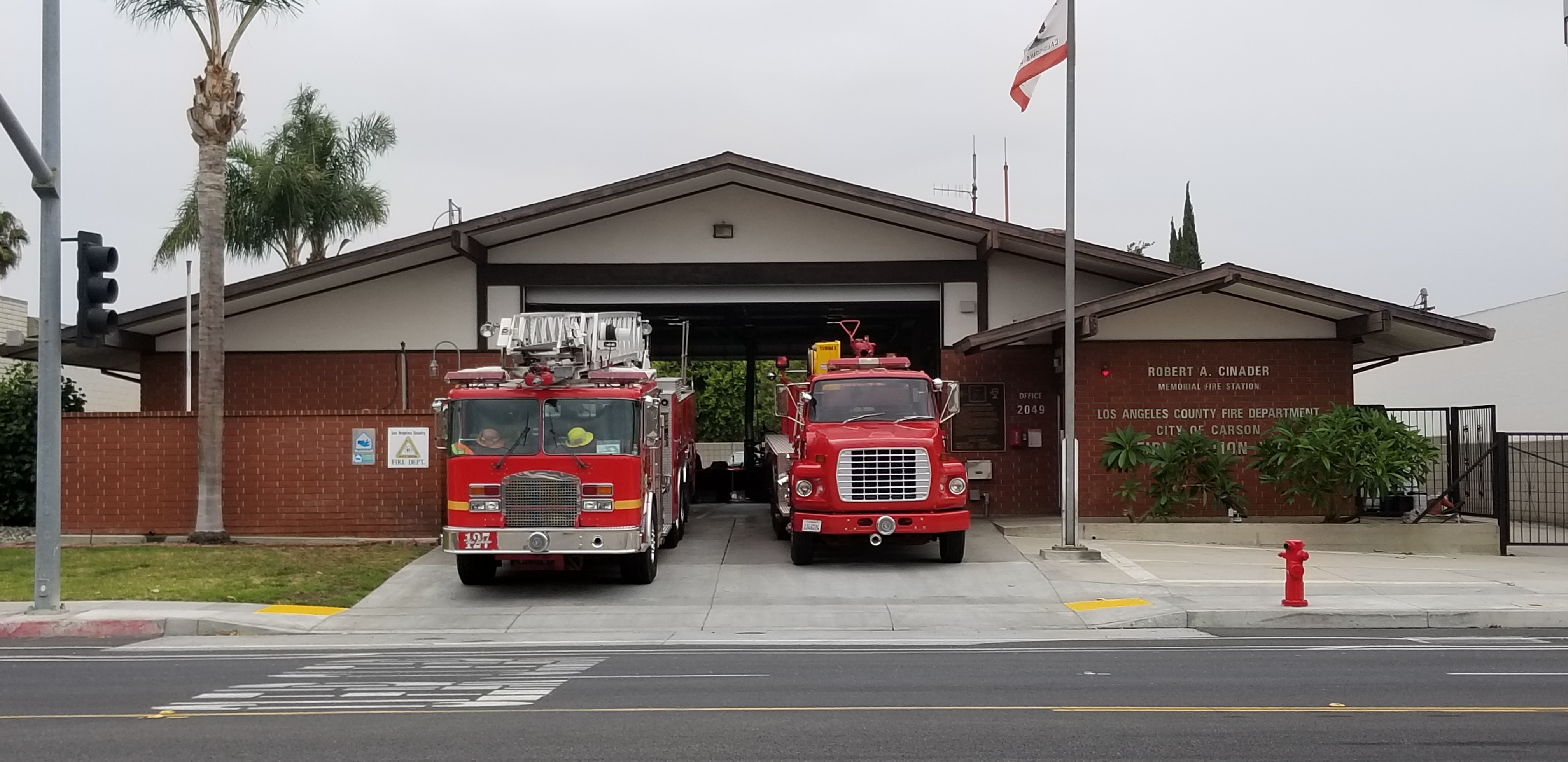 LA County Fire Station 127, (Station 51) in Carson City, California is preserved just as it was during filming of EMERGENCY! The station is dedicated to the memory of the show’s producer, Robert A. Cinader. 