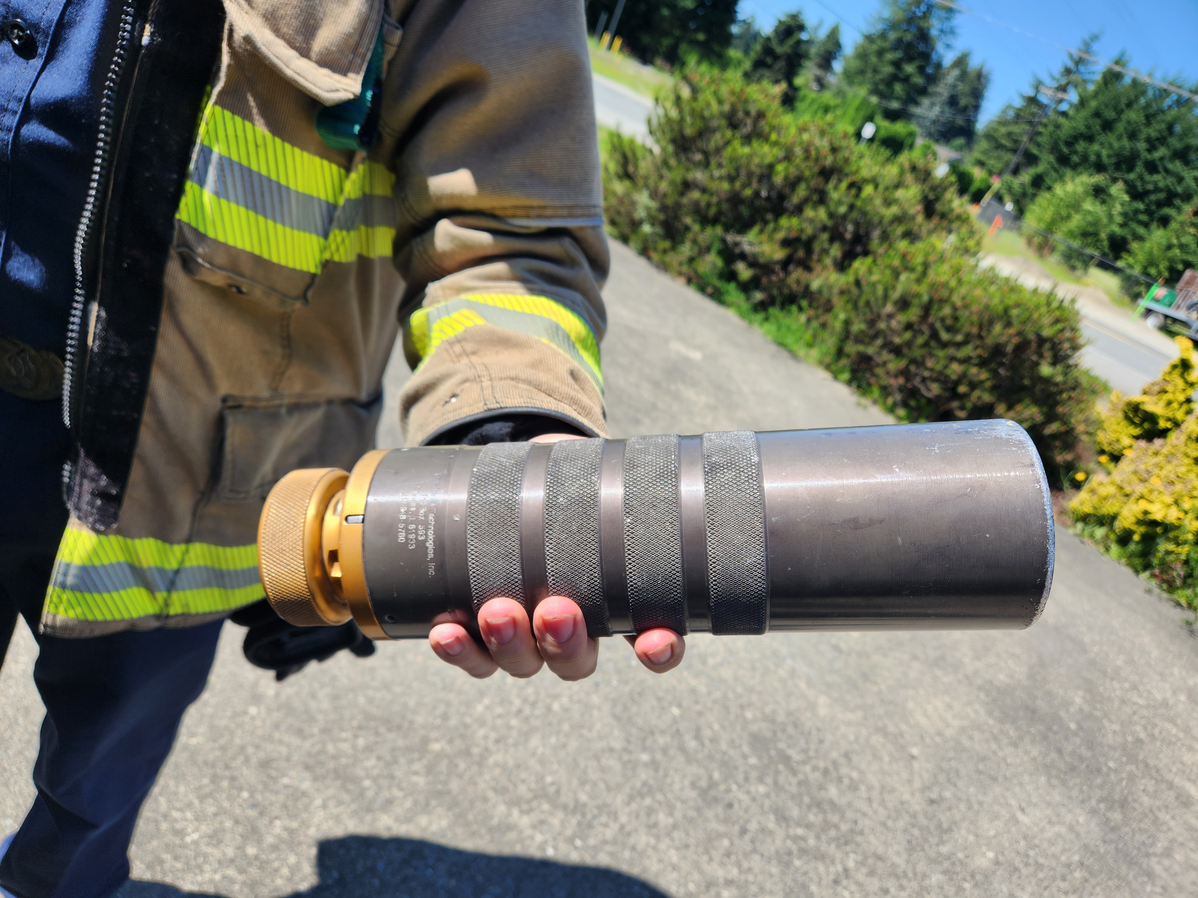 large cylindrical item