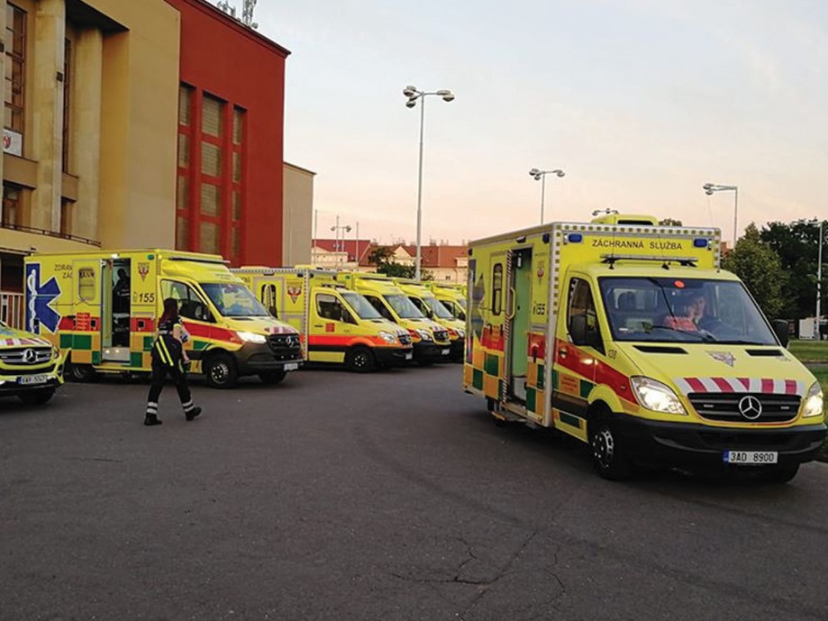 Prague ambulances (Photo: Prague EMS) 