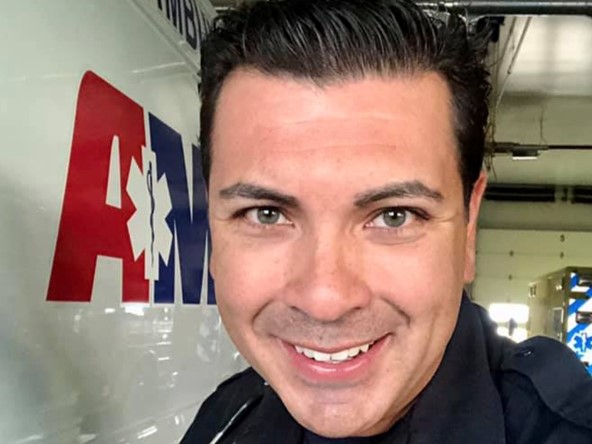 Sen. Leroy Garcia on duty for AMR (Photo: Office of Sen. Leroy Garcia) 