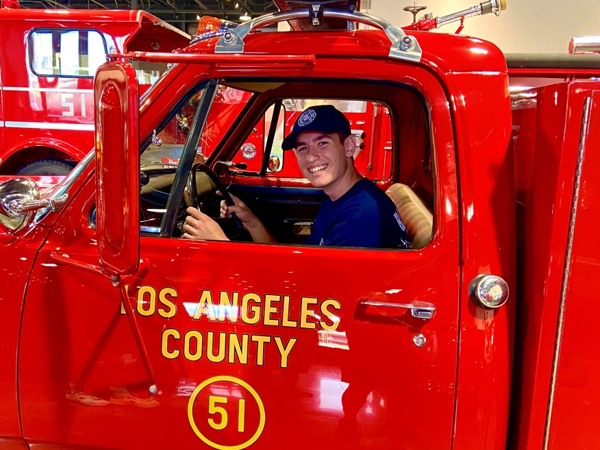Visitors get a chance to sit behind the wheel of Squad 51. (Photos: Barry Bachenheimer) 