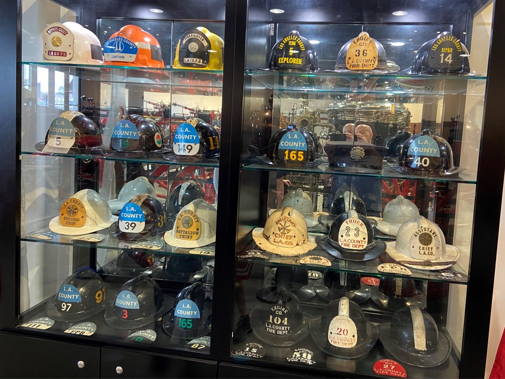 Original LACoFD fire helmets
