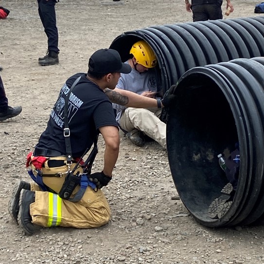Airway control in confined space skill station
