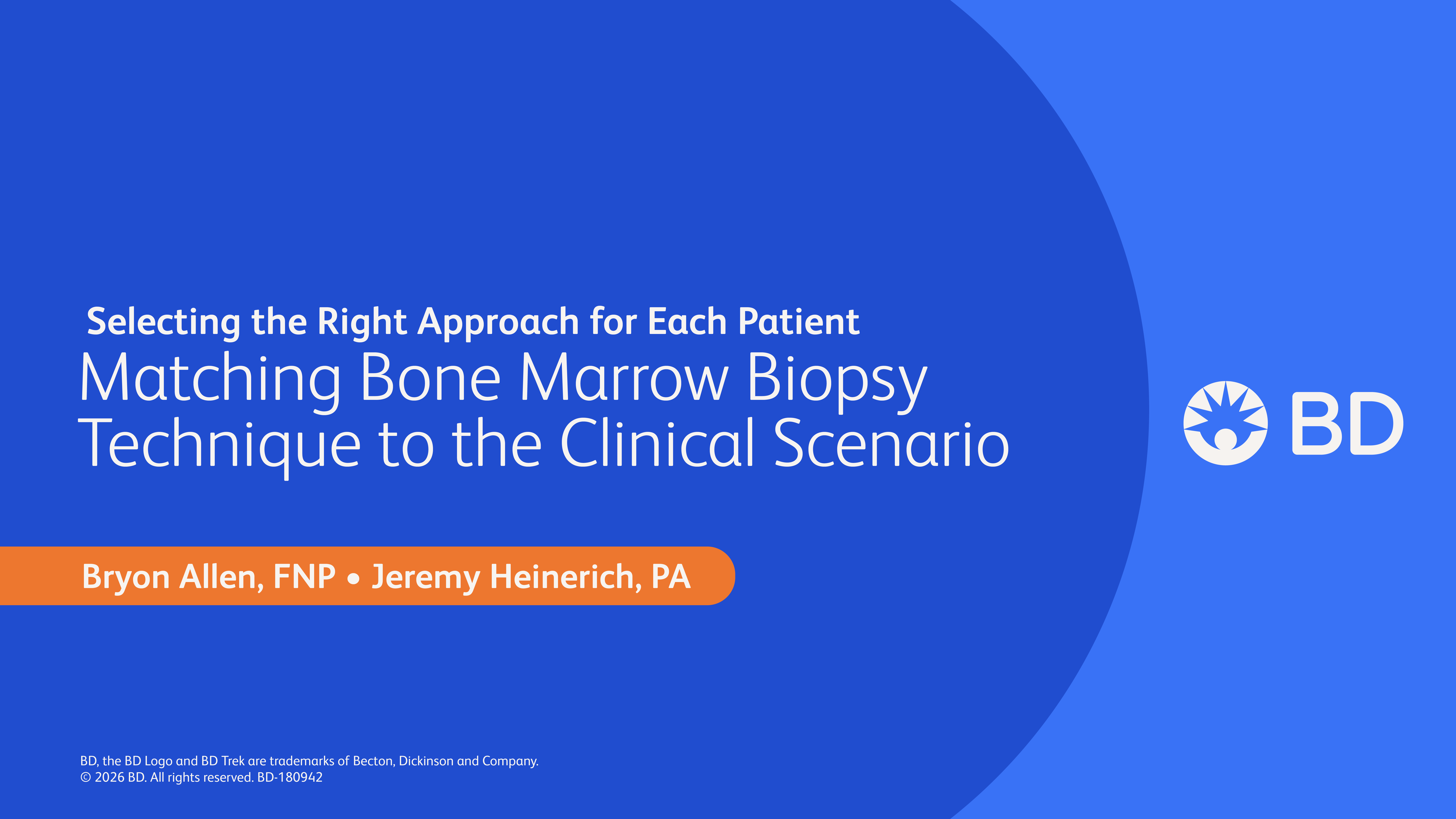 Matching Bone Marrow Biopsy Technique