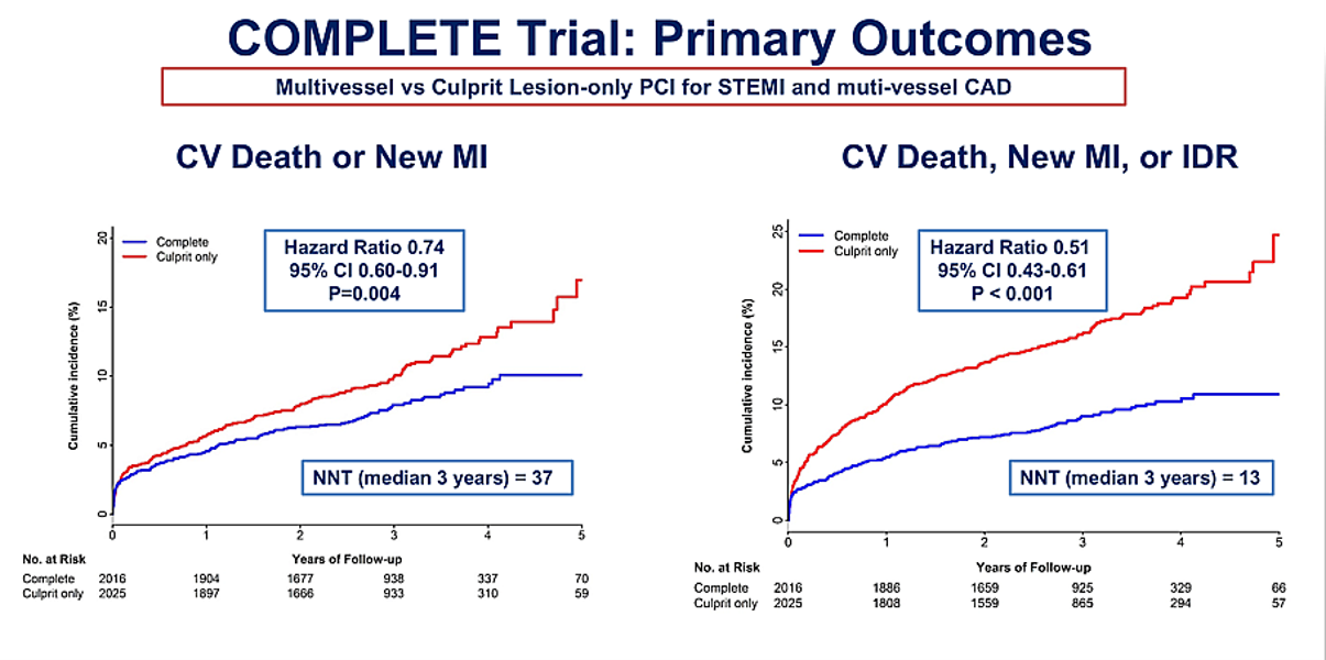 Fig. 1 Primary outcomes in the COMPLETE trial.