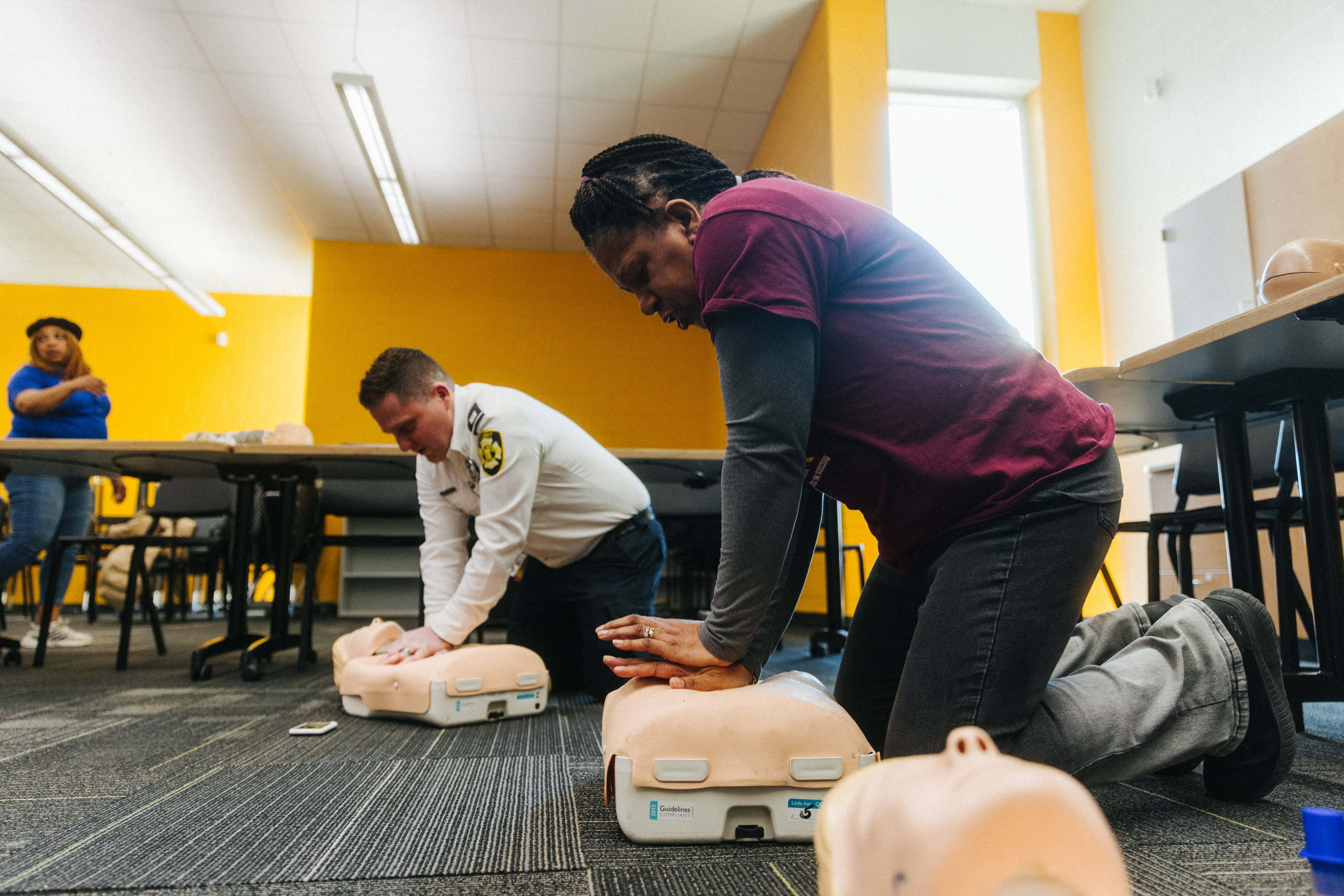 chest compressions