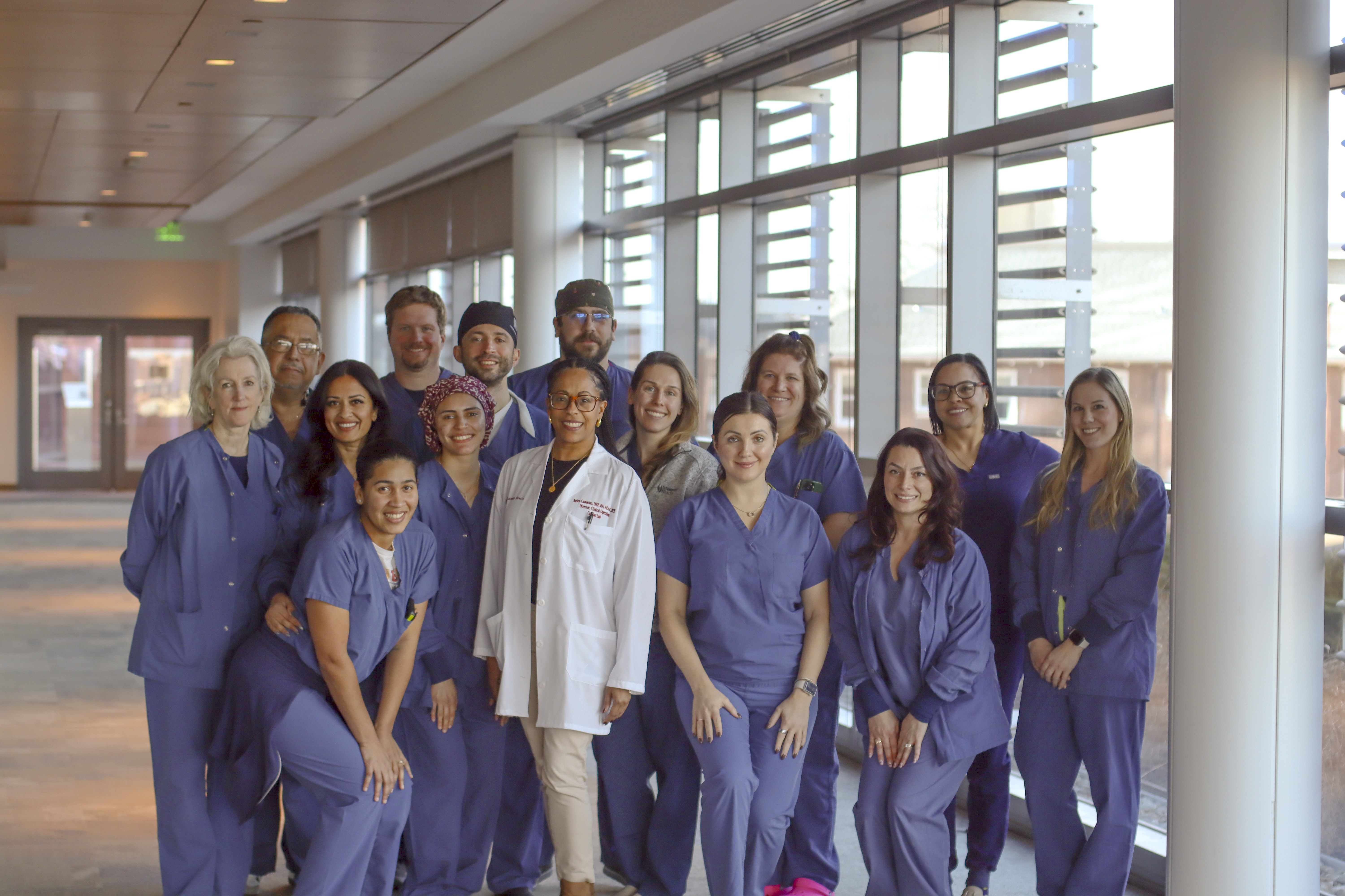 Figure. Members of the Stamford Health Cath Lab Team. A majority participated in the study.