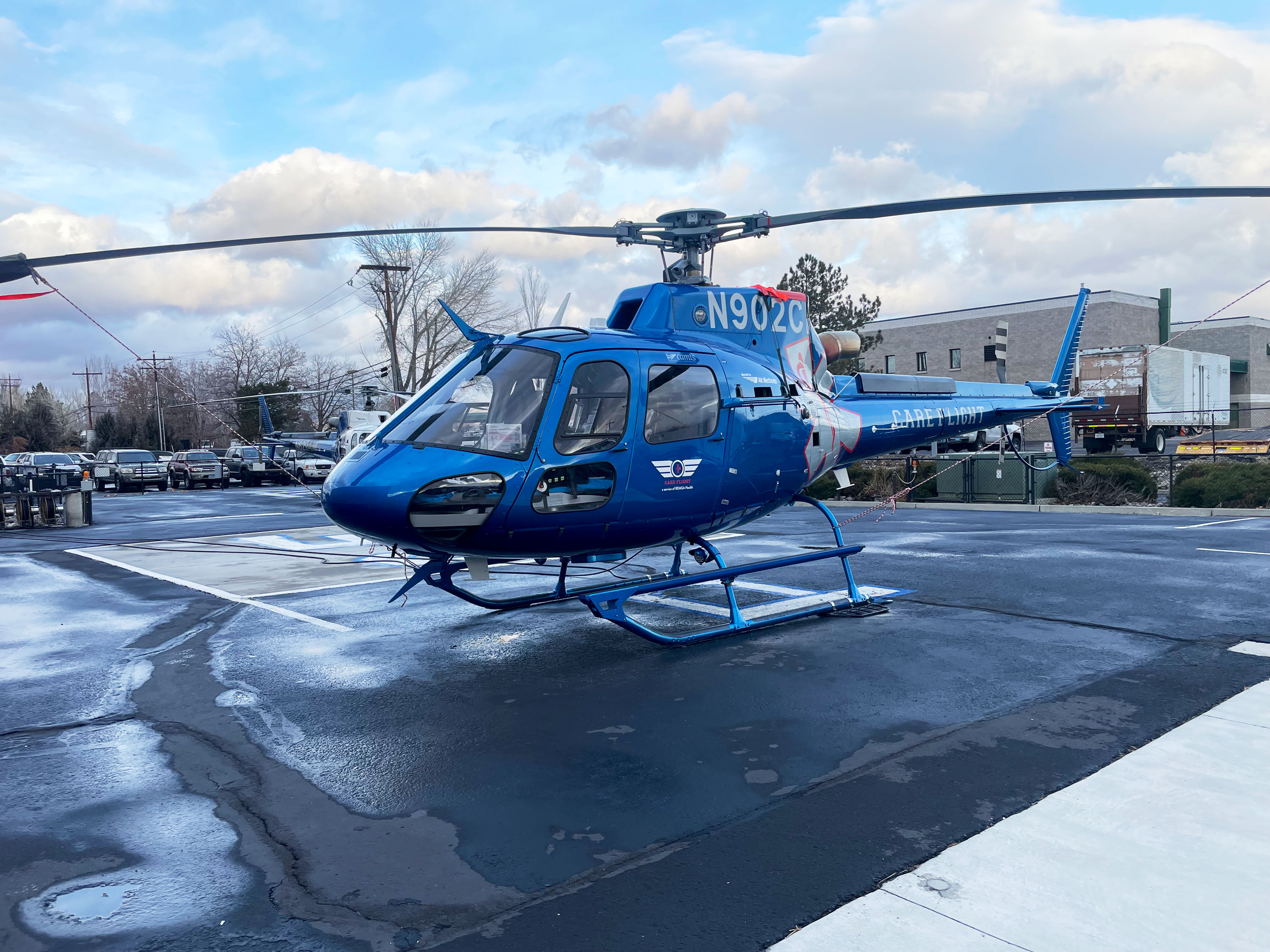 REMSA Health and its service, Care Flight, announce the arrival of a new helicopter, which is based in Gardnerville, Nevada. The organization purchased the helicopter to replace an existing, older aircraft of the same model.