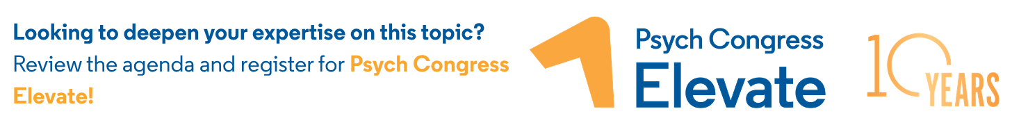 Psych Congress Elevate registration banner