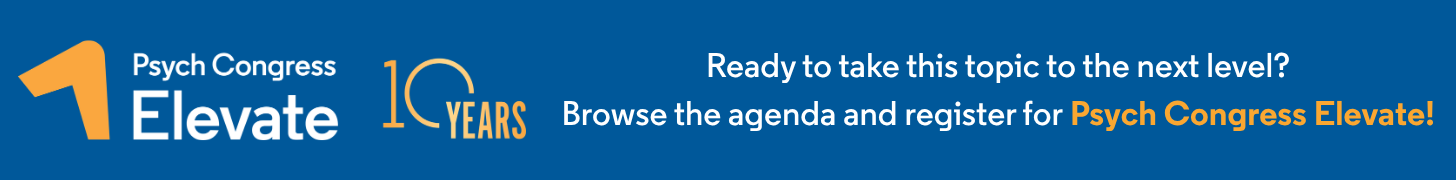 Psych Congress Elevate banner