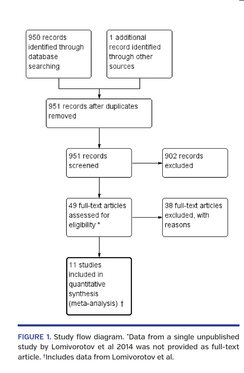 Study flow diagram. *Data from a single unpublished study by Lomivorotov et al 2014 was not provided as full-text article. †Includes data from Lomivorotov et al.