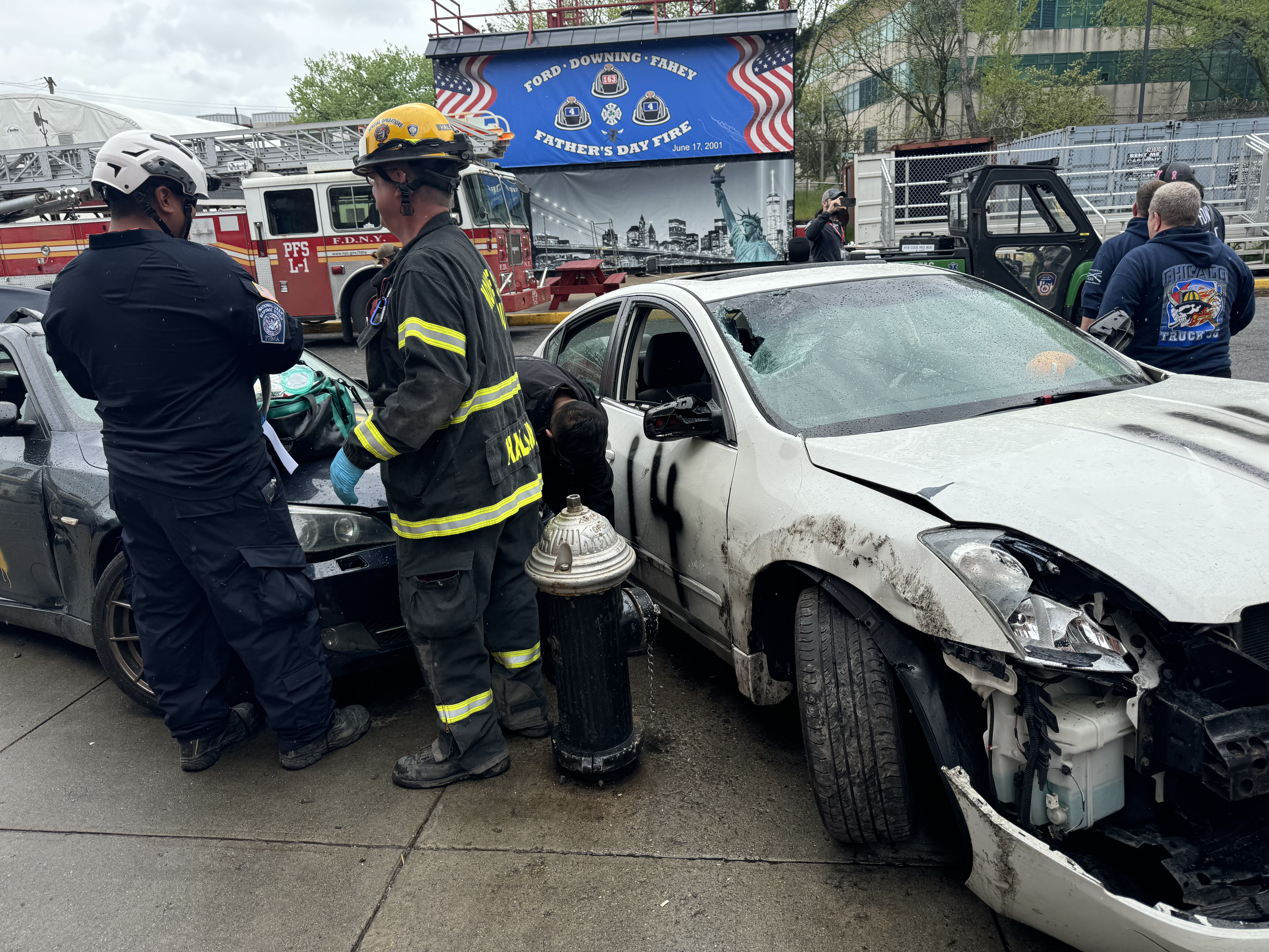 vehicle into crowd training scenario