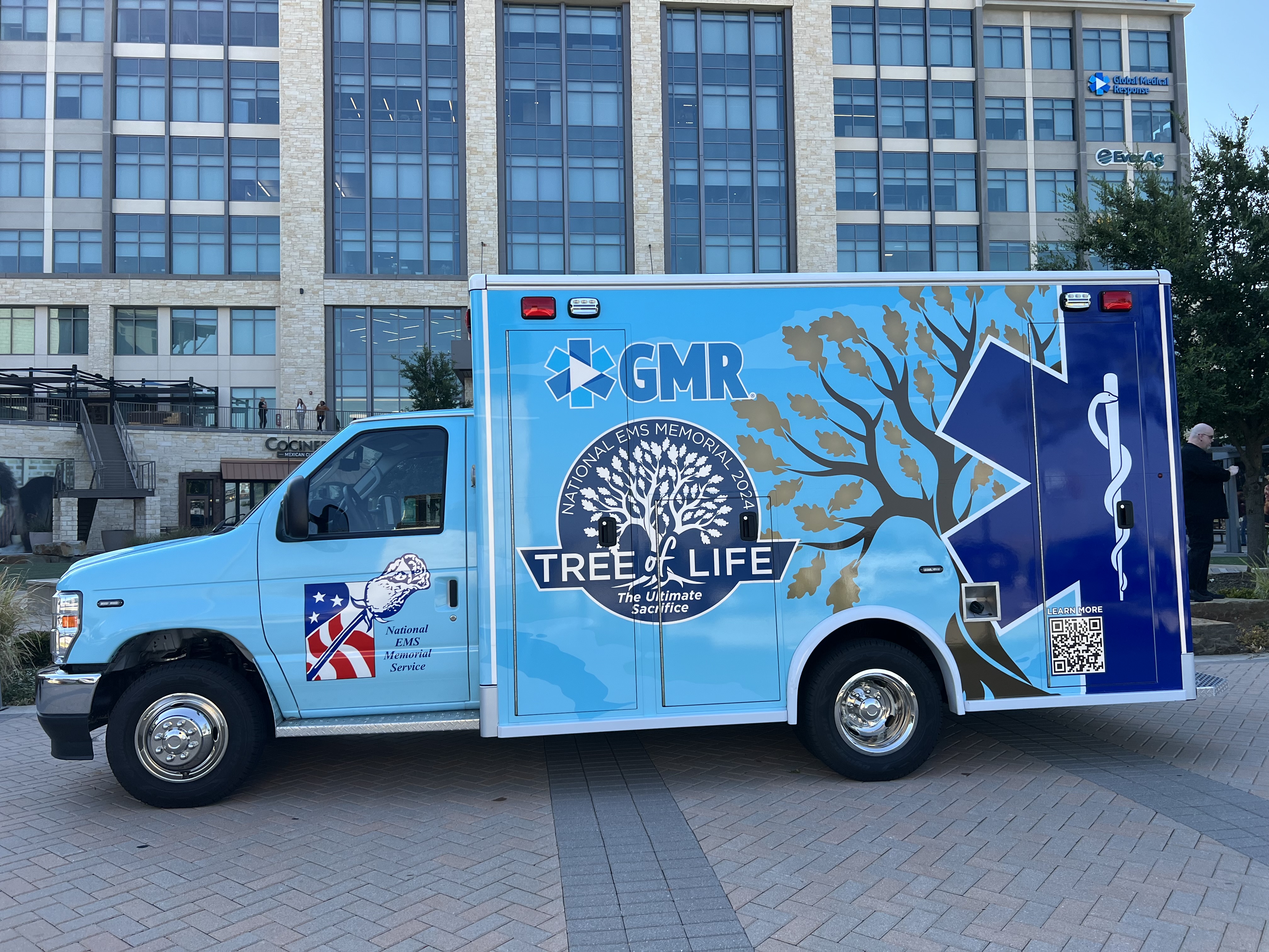 special wrapped ambulance