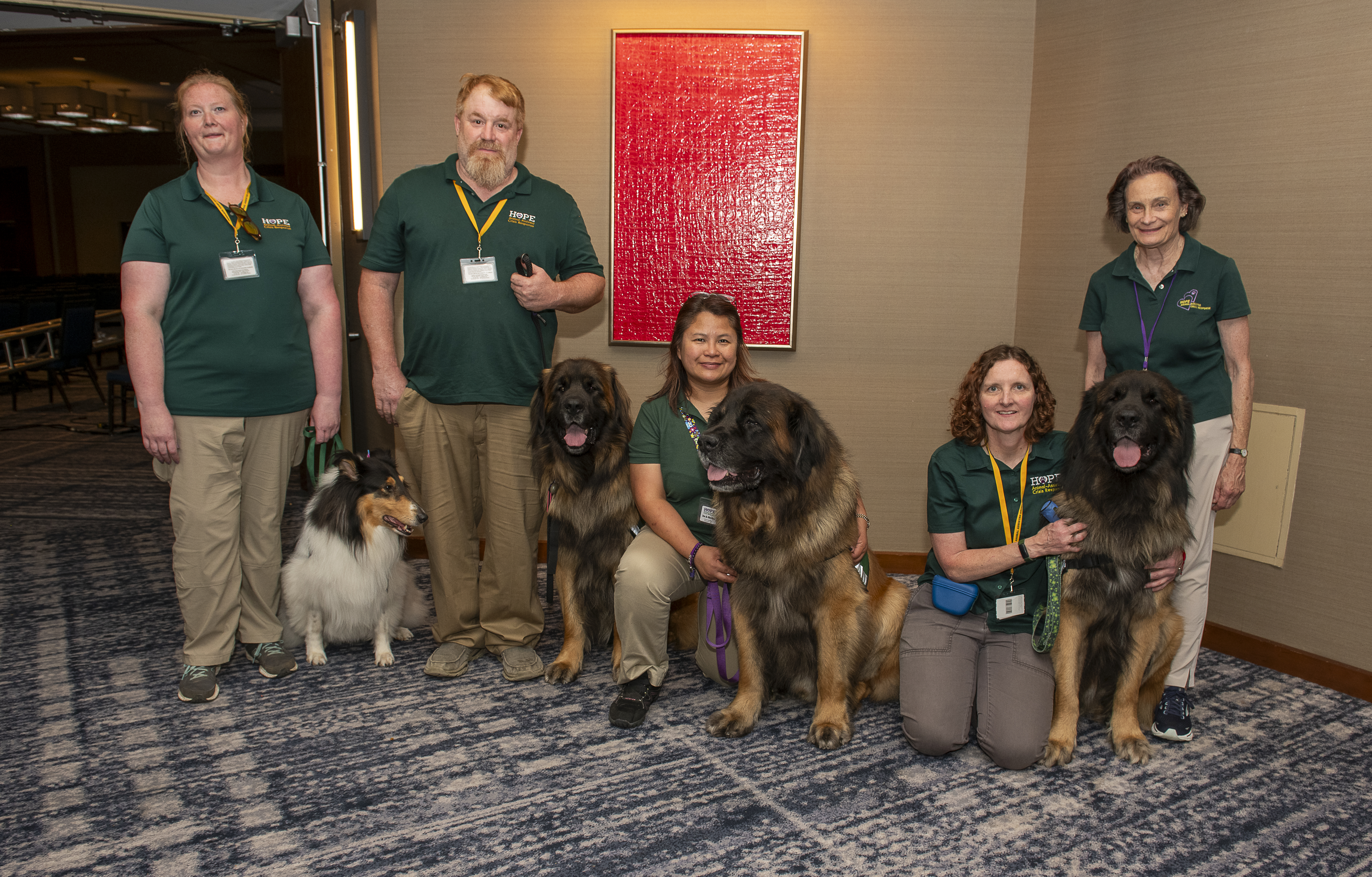 Therapy and comfort dogs as well as grief support teams from a variety of volunteer groups will be on site throughout the weekend