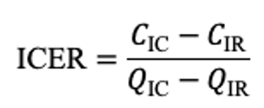 ICER equation