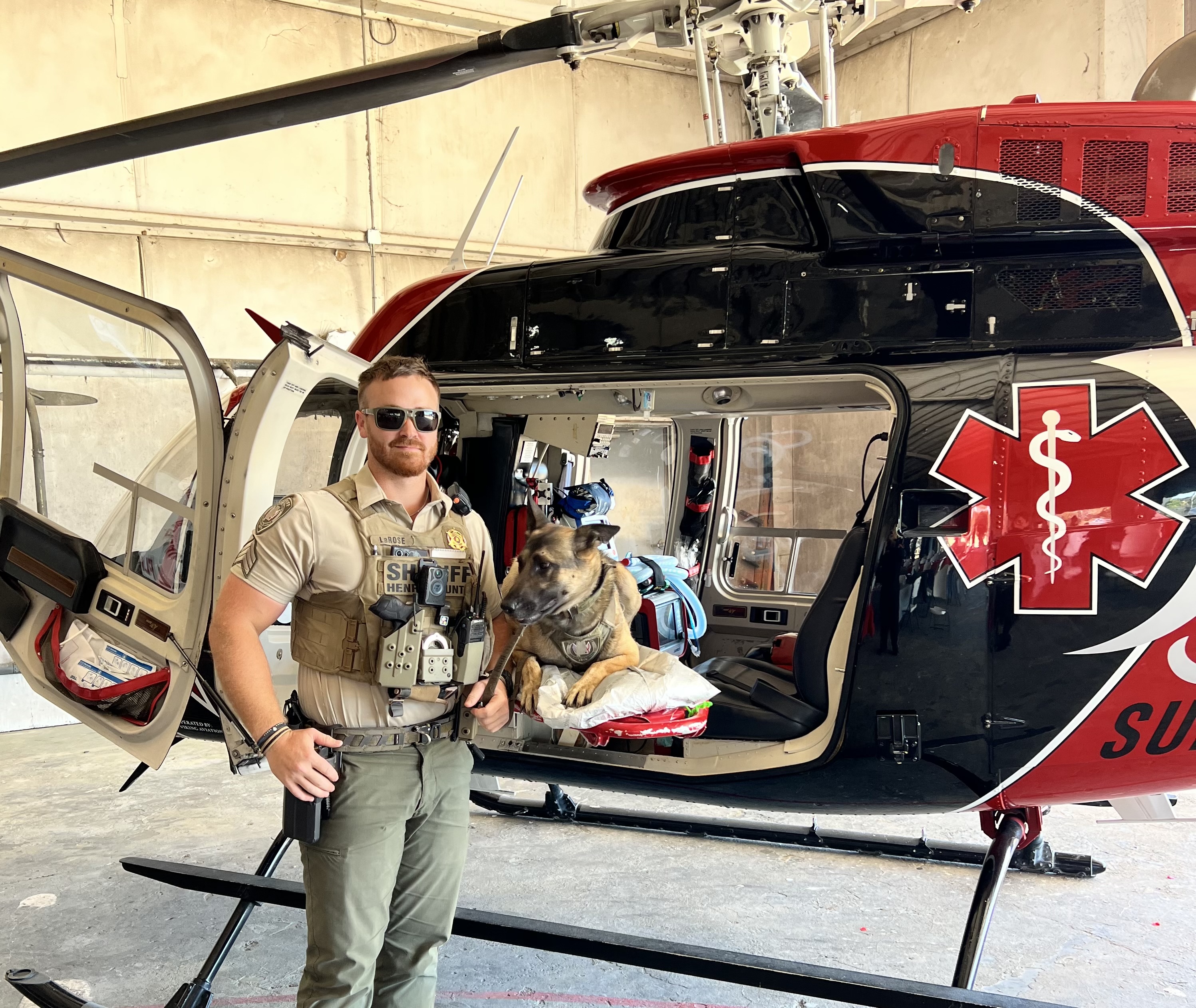 Clay County Sgt Nick LaRose and K9 Rudi