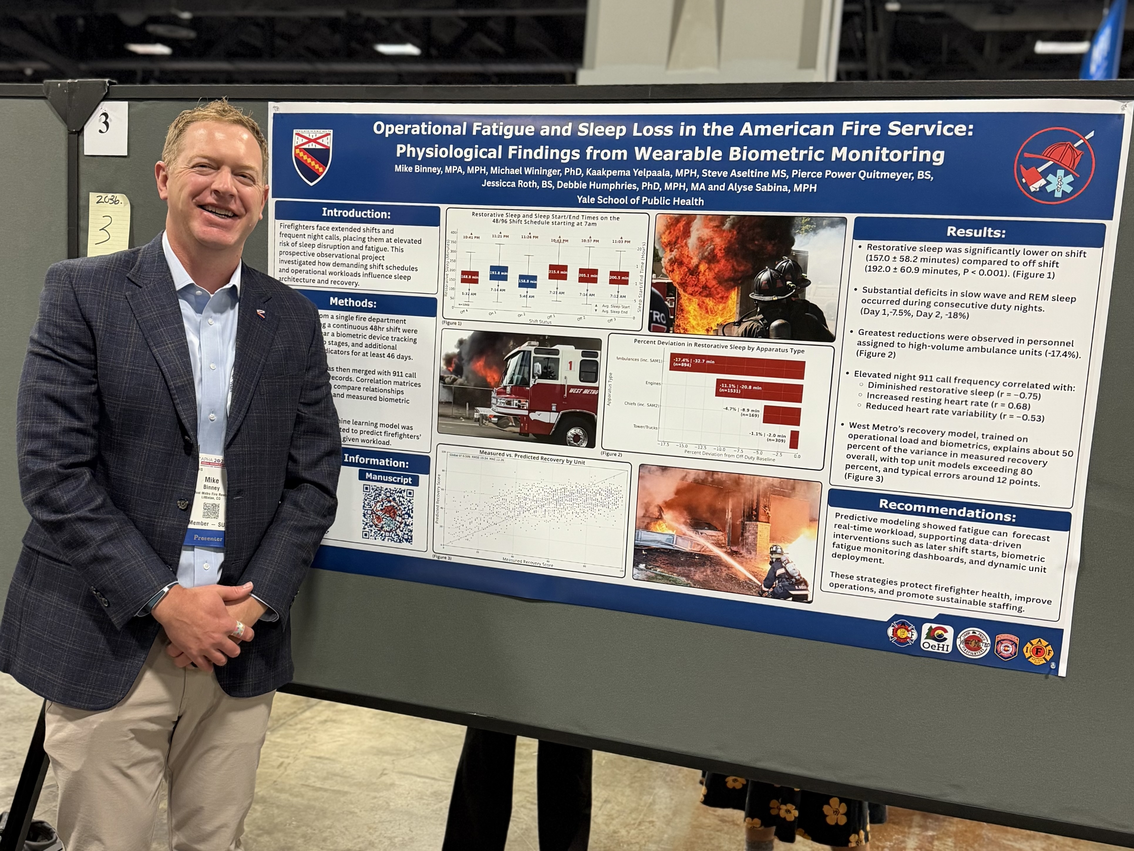 Mark Binney presenting research