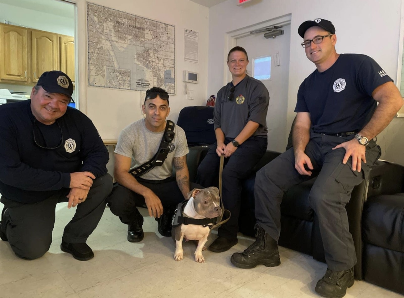 K9 Lucy and Handler- Peer team member Amanda Scoggin, on deployment after Hurricane Helene, 202 Credit: Amanda Scoggin