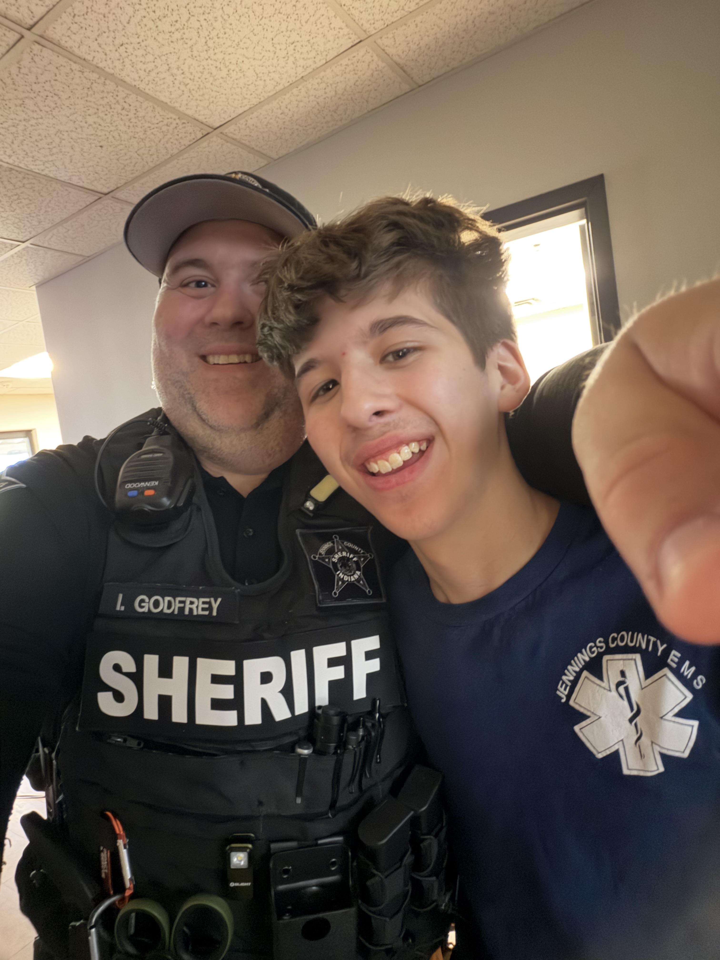 Collin with father