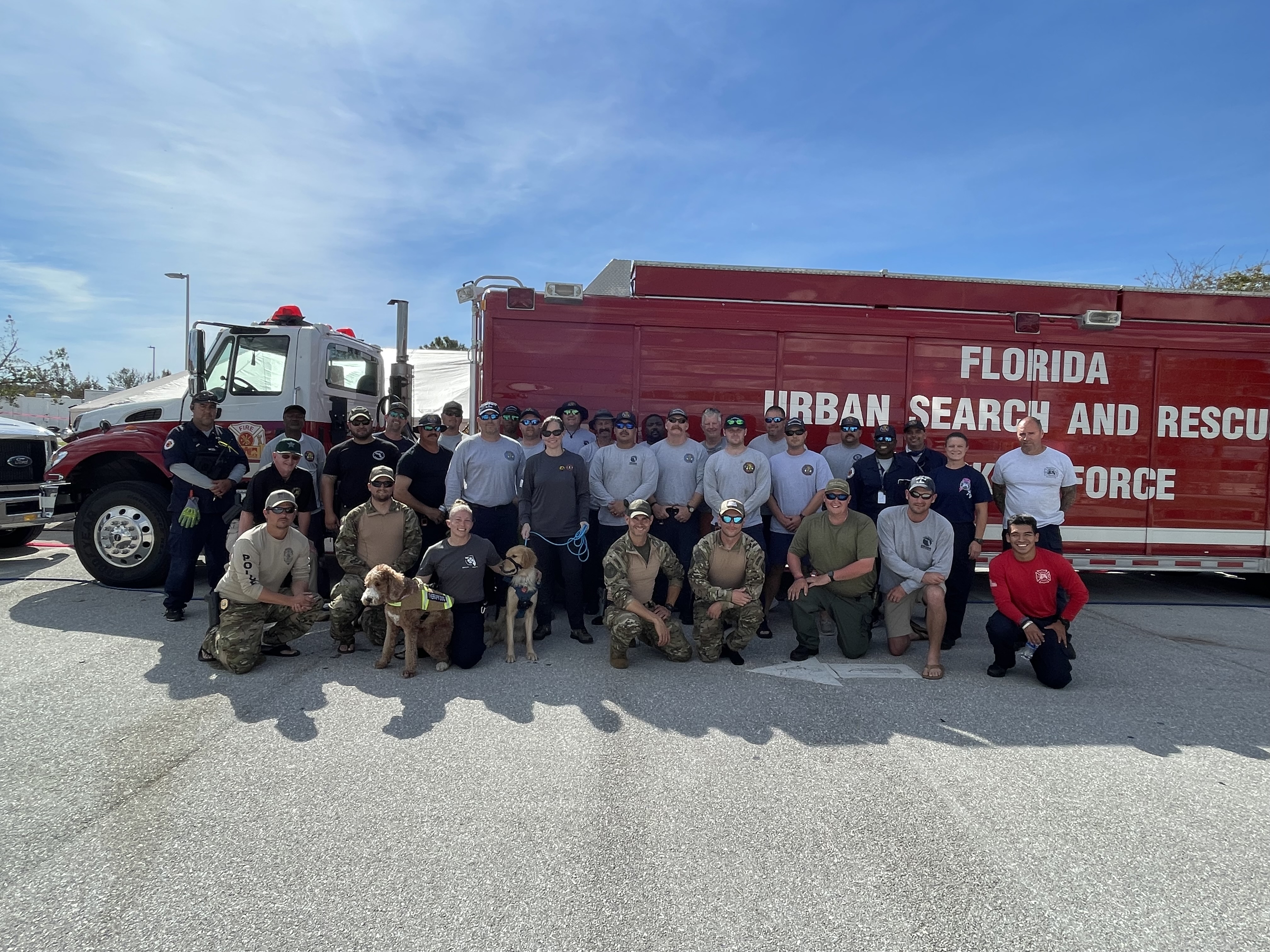Team members during first responder mental wellness deployment for Hurricane Ian, 2022 Credit: Kellie O’Dare