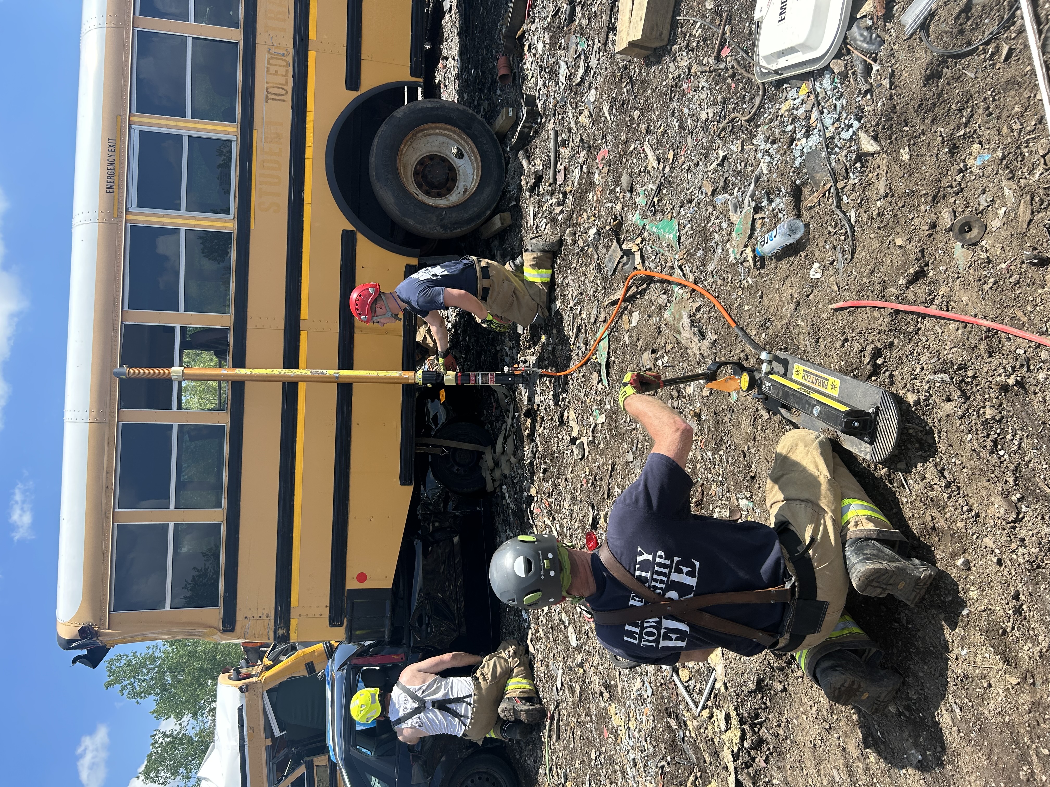 training for a school bus wreck