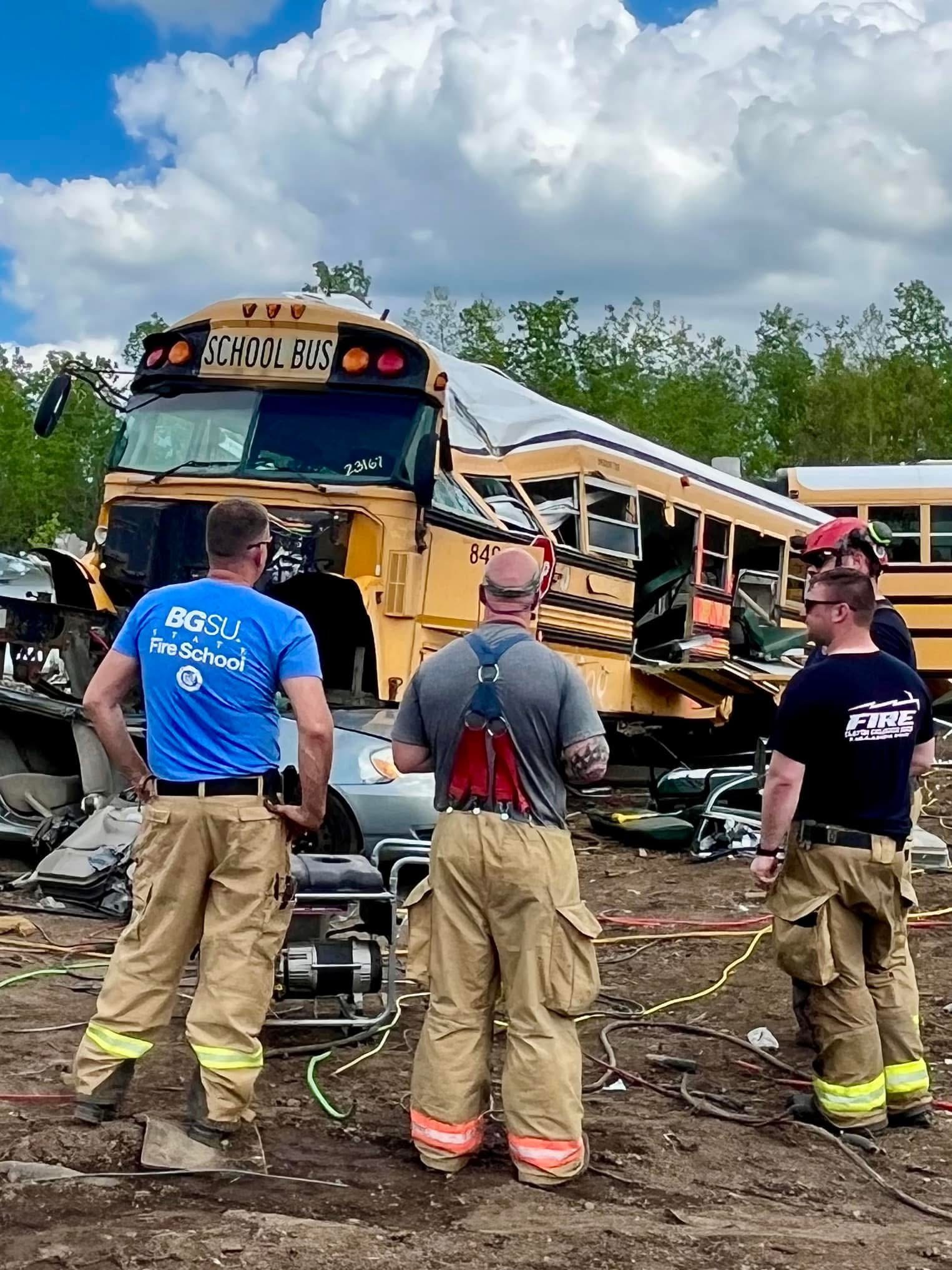 training for a school bus wreck