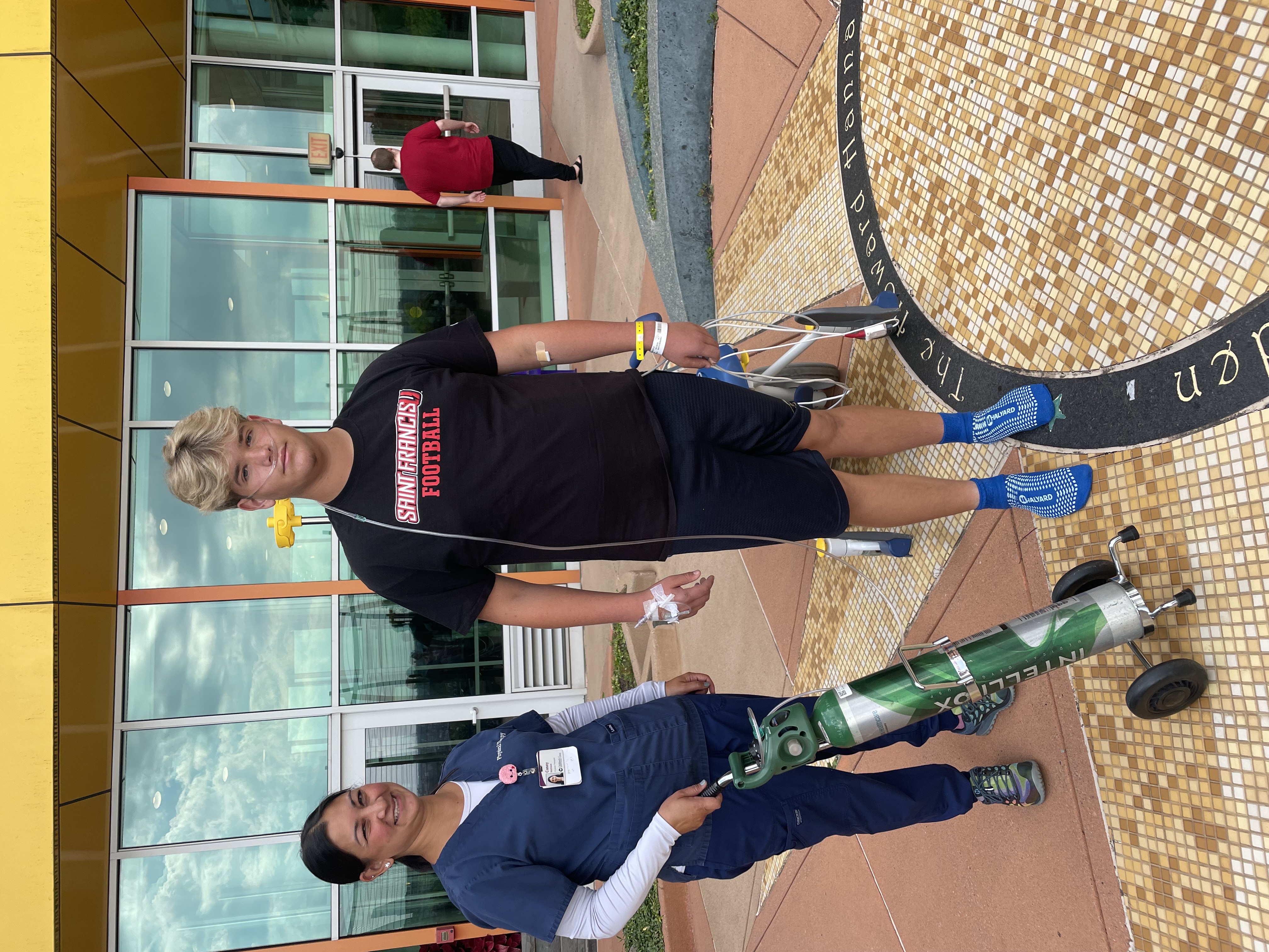 Spencer Leaving the hospital