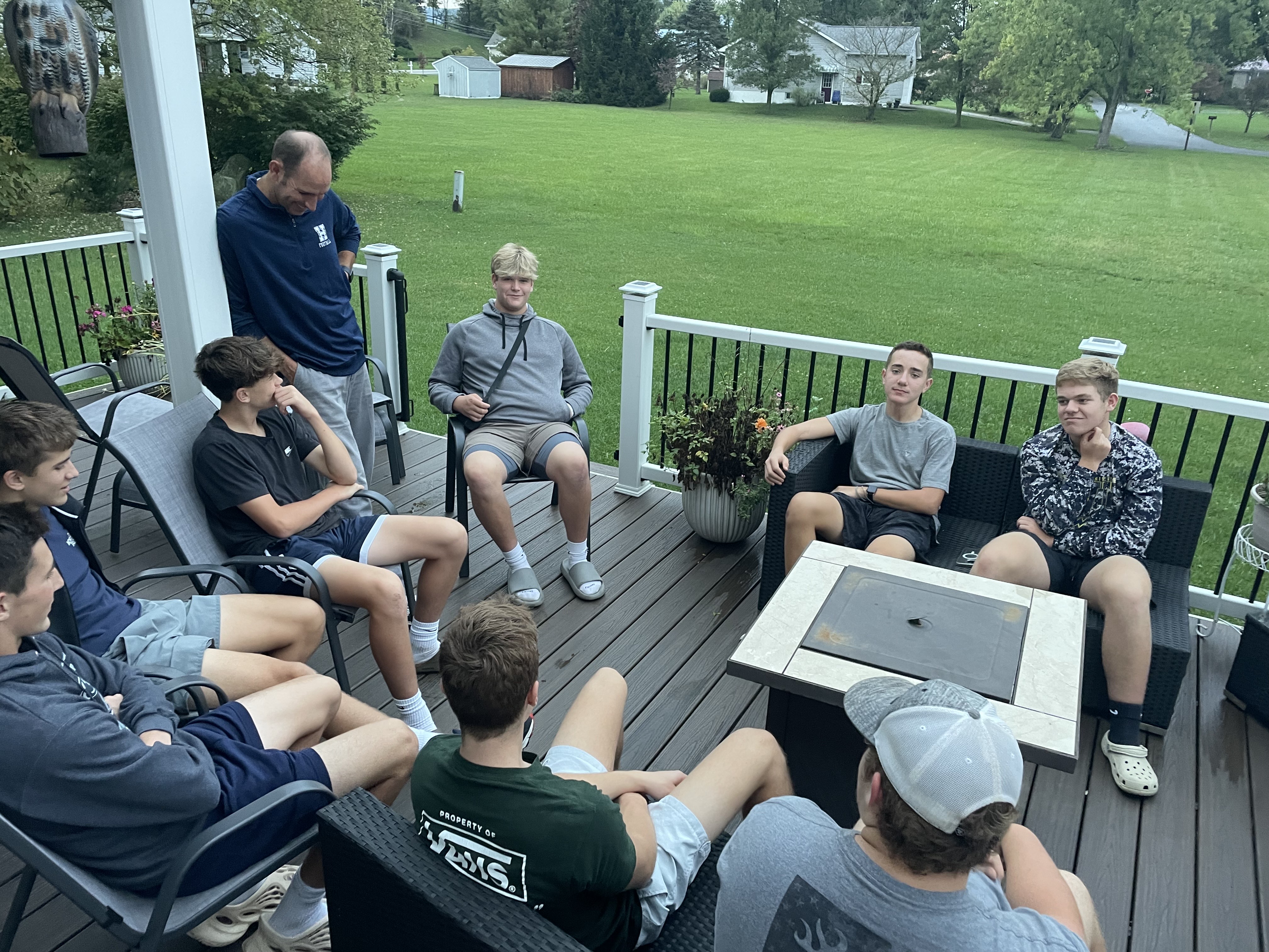 spencer with friends