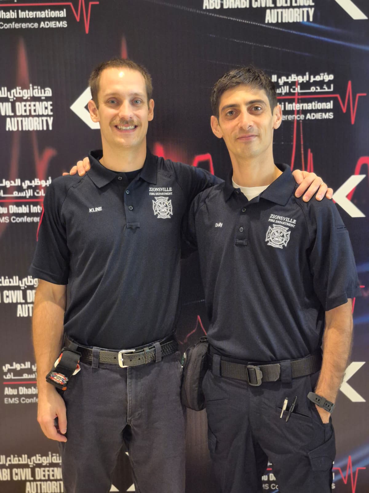 Abdullakh “Dully” Abamislimov and Raymond Kline in Abu Dhabi 