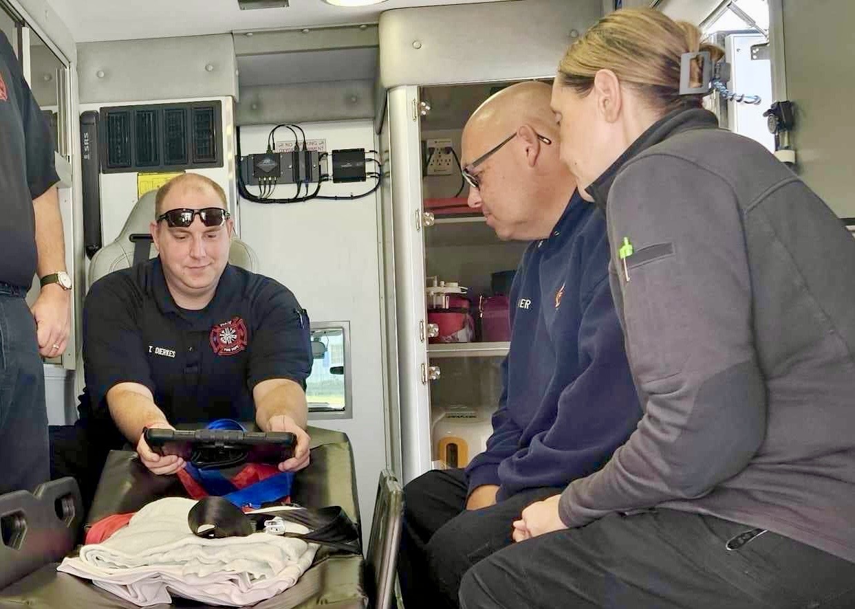 EMT using AI-enabled tablet