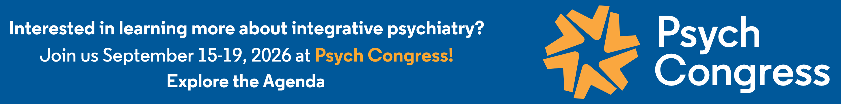 Integrative psychiatry at Psych Congress 2026