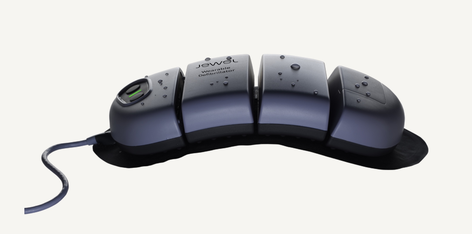 The FDA Approved Jewel® Wearable Defibrillator by Element Science - Integrating advanced AI algorithms with naturalistic medical device design principles, the Jewel offers comfort and precision to protect those at risk of sudden cardiac arrest."