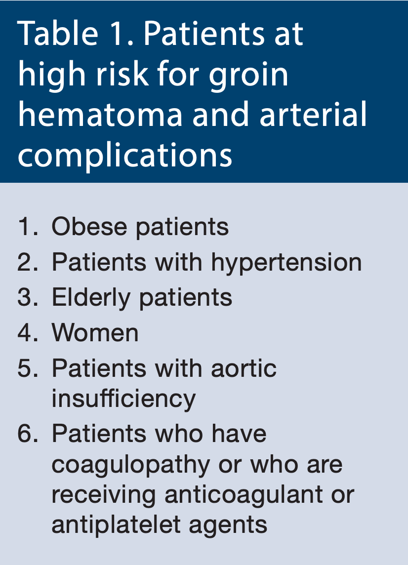 Kern Hemostasis Table 1