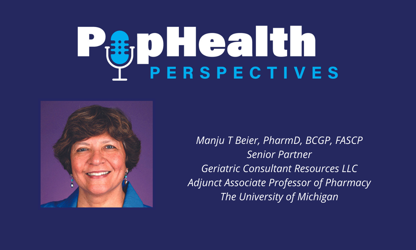 Manju T Beier PharmD BCGP FASCP