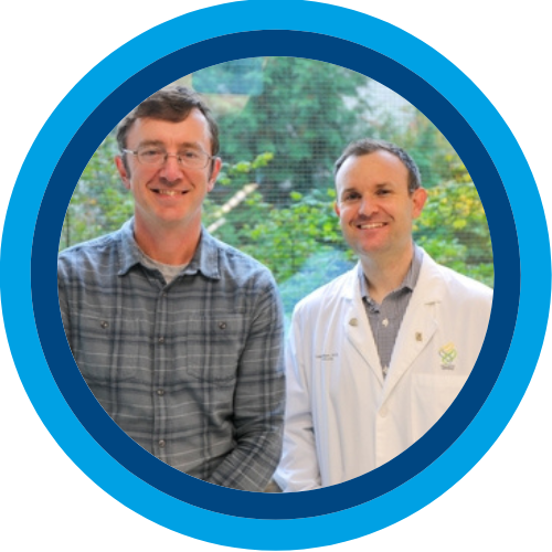 (Left to right) Gregory Scott MD, PhD, and Lee Neilson, MD.