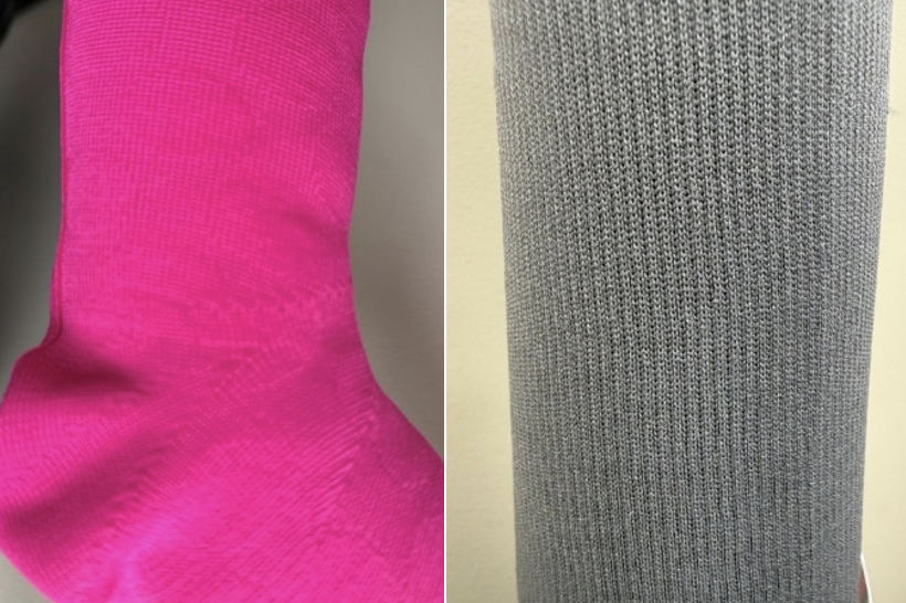 Figure 3. Flat knit weave compression