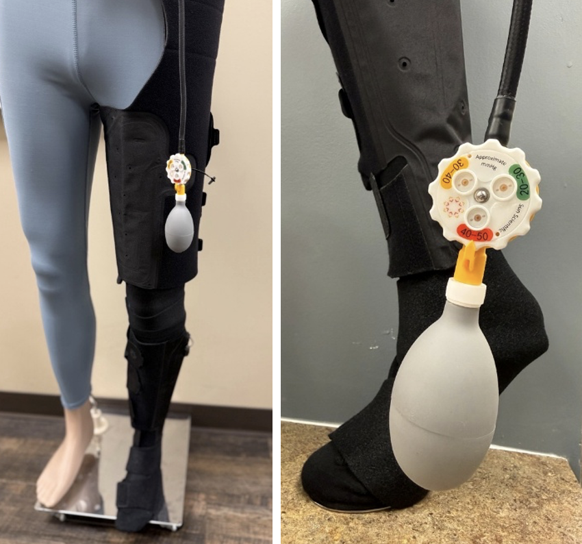 Figure 5. Static pneumatic gradient compression garments