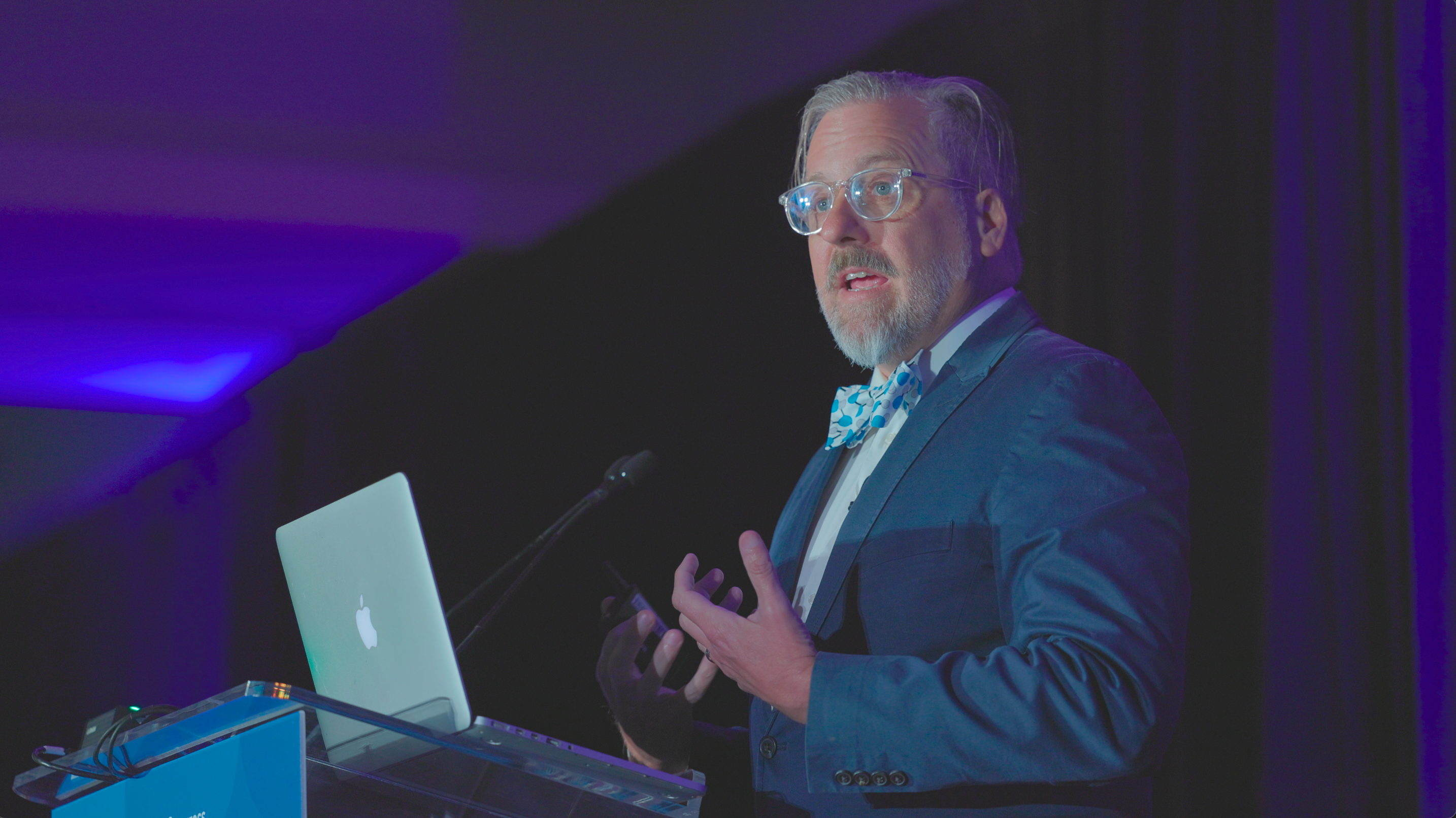 Andrew Penn, MS, PMHNP, presents during the Welcome Session on the Principles of Psychopharmacology at NP Institute In-Person