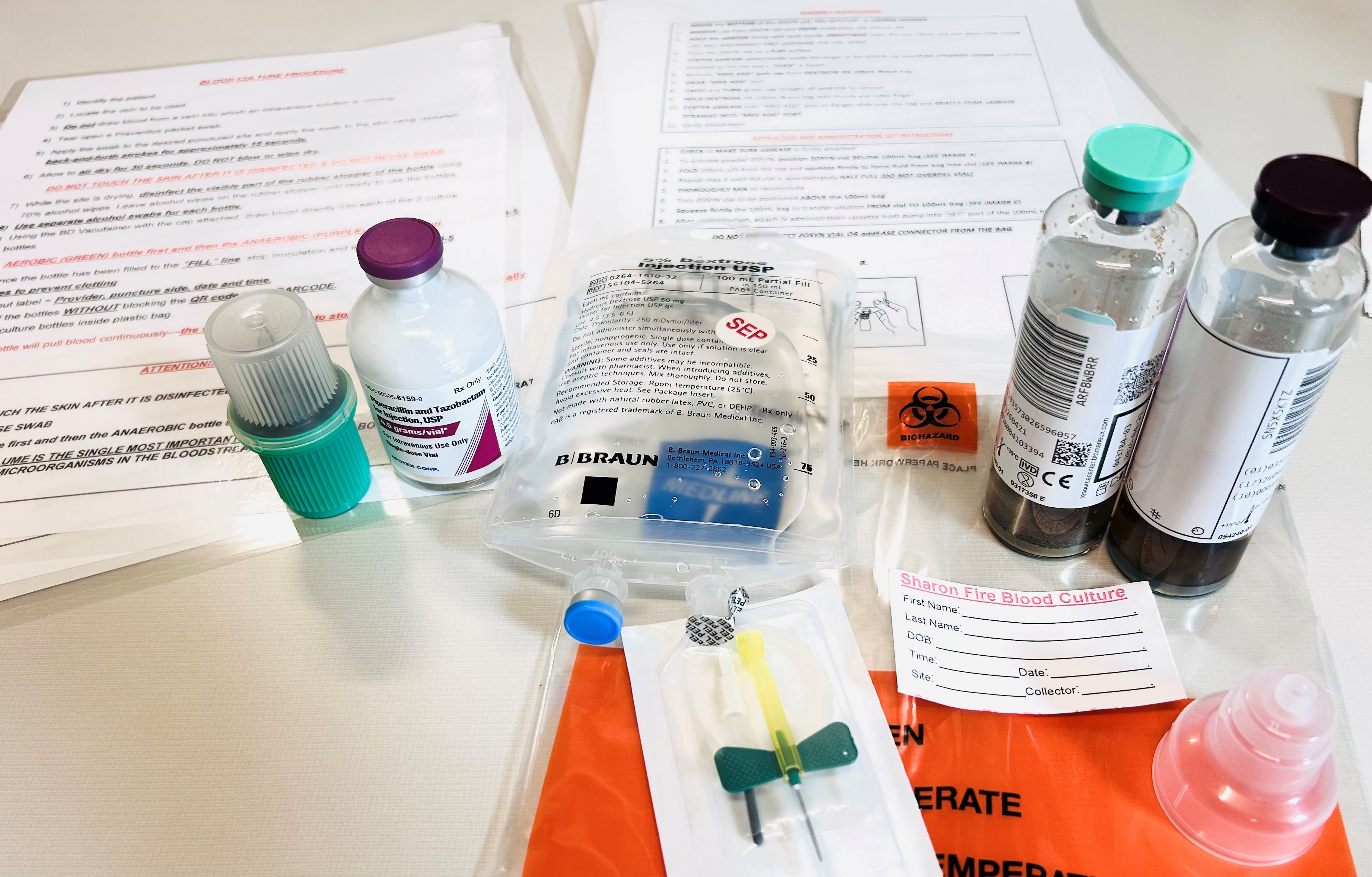 a variety of antibiotics used by the Sharon FD