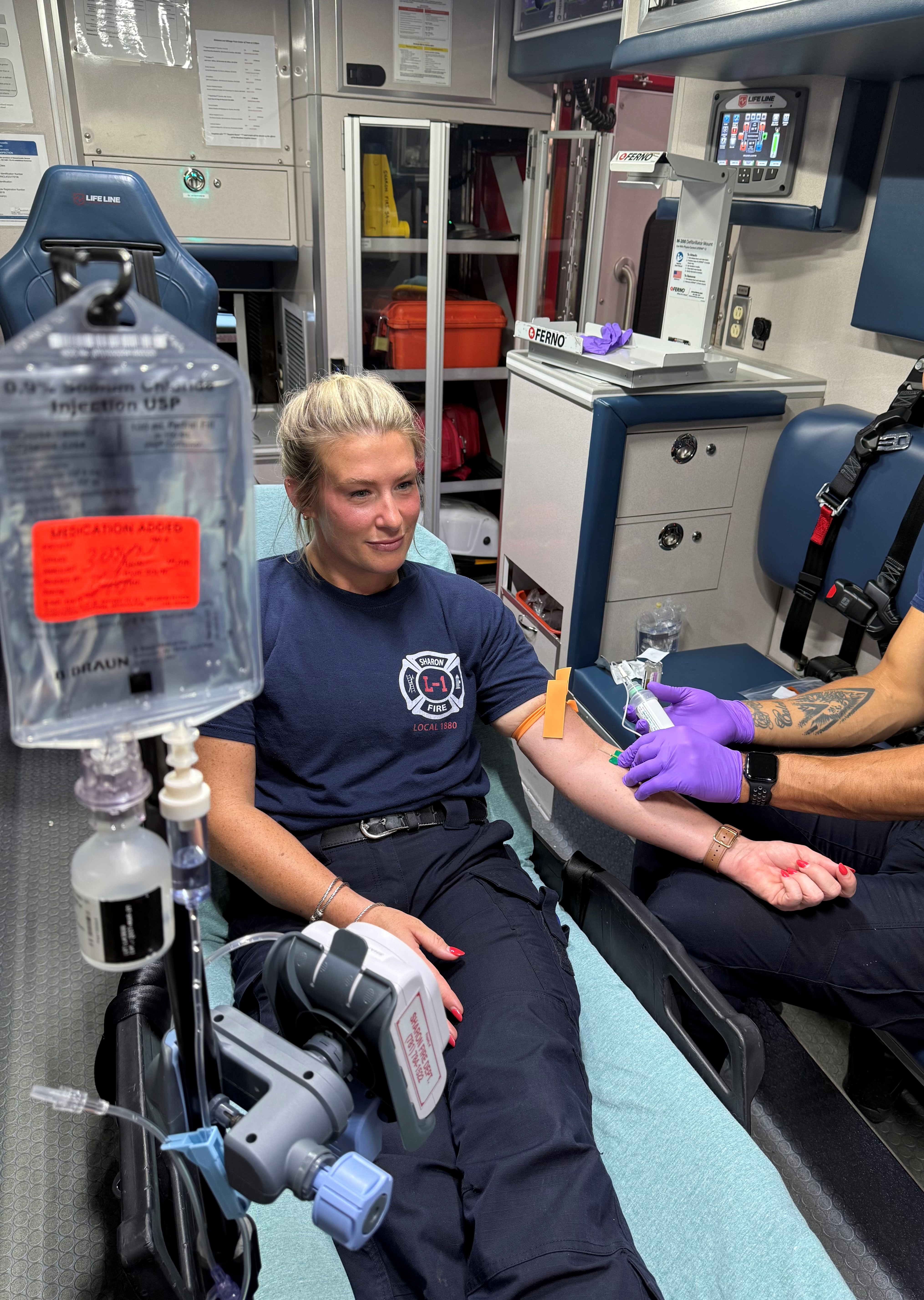 EMTs practice antibiotic administration