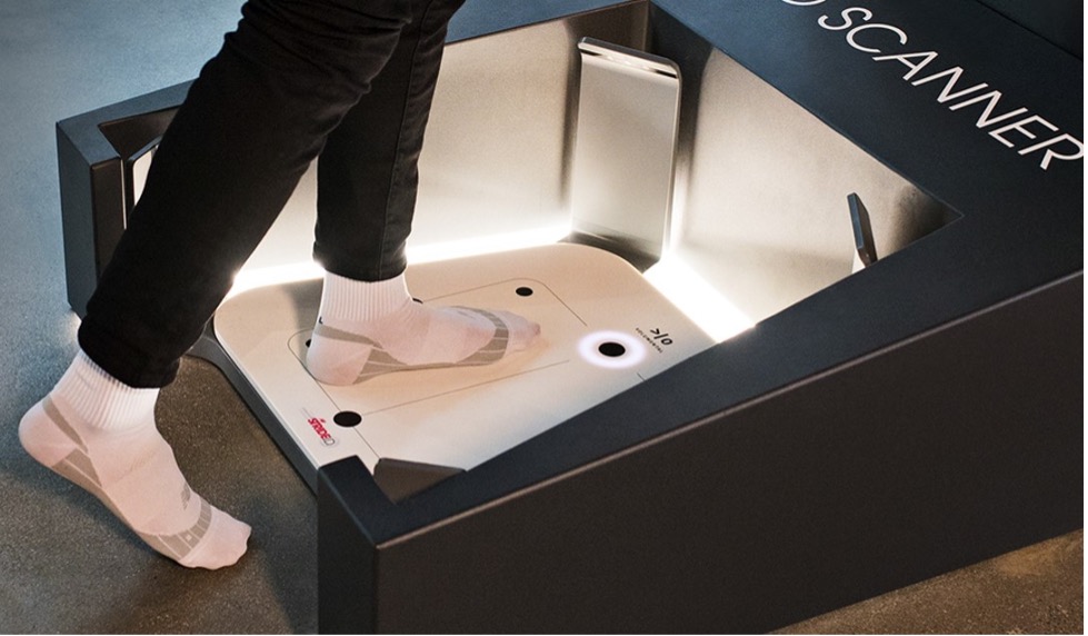 Volumental scanner at a New Balance store (photo courtesy of New Balance)