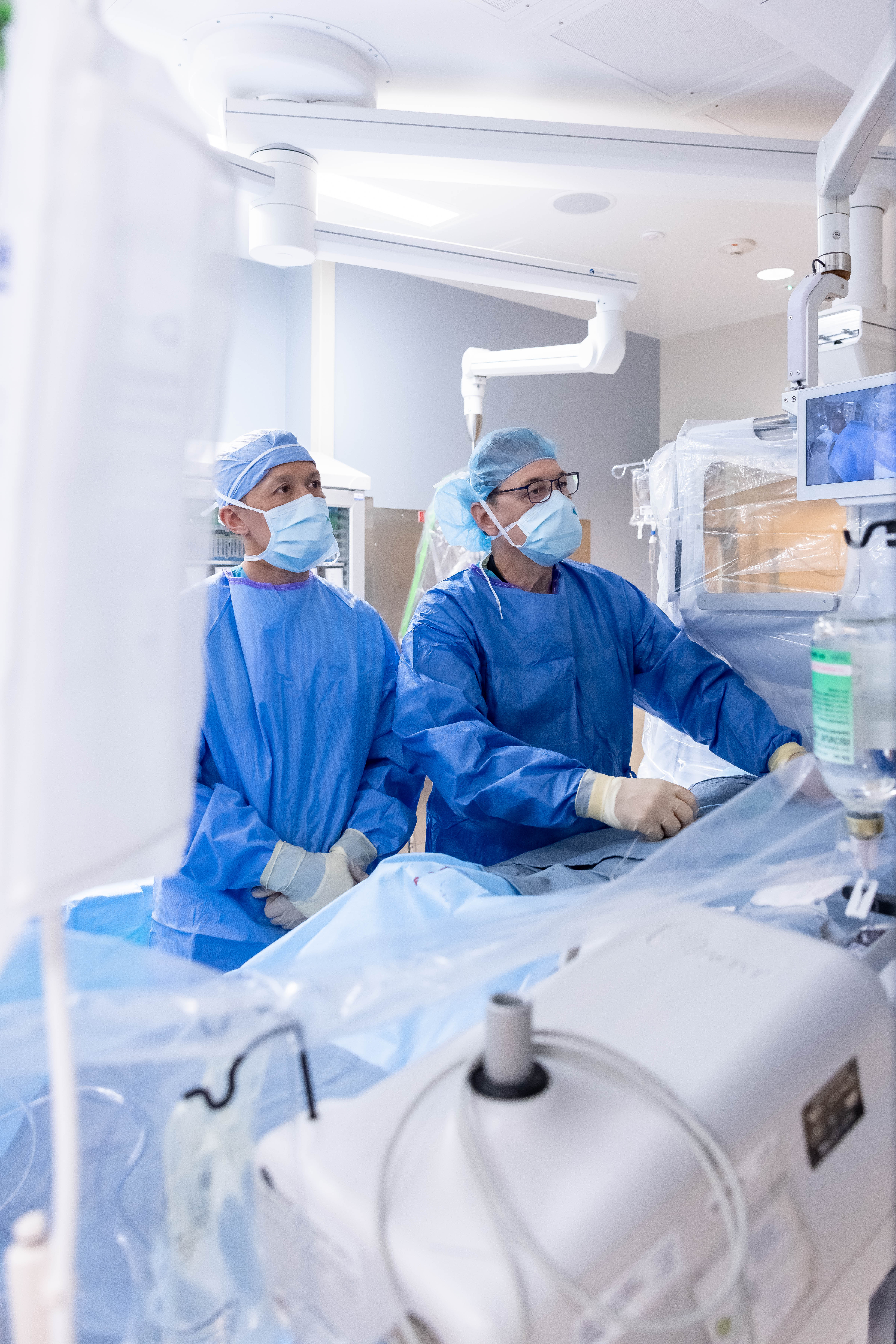 David Rizik and Paul Sorajja are lead-free with the use of an Enhanced Radiation Protection Device (ERPD).