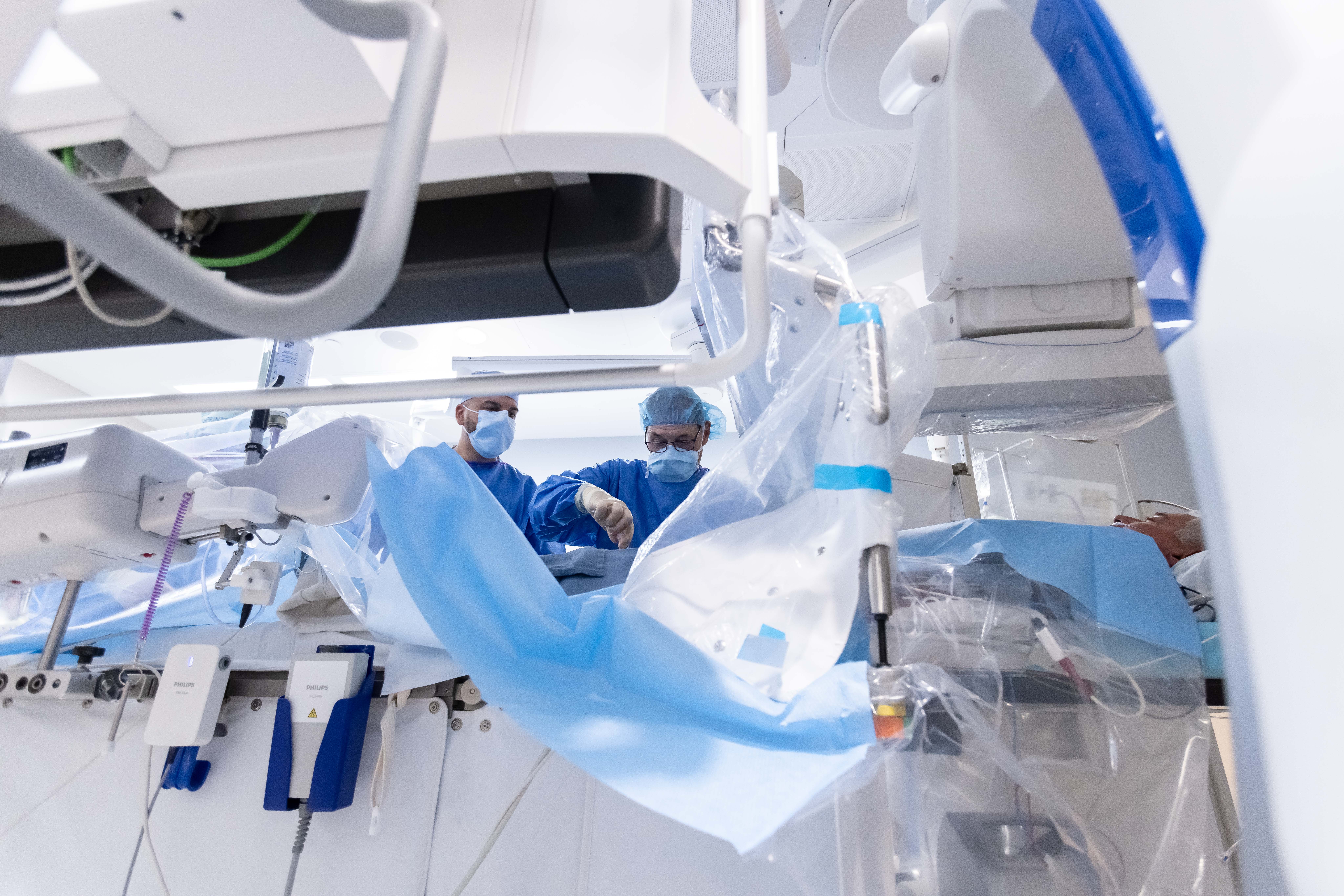 David Rizik and Paul Sorajja are lead-free with the use of an Enhanced Radiation Protection Device (ERPD). (2)