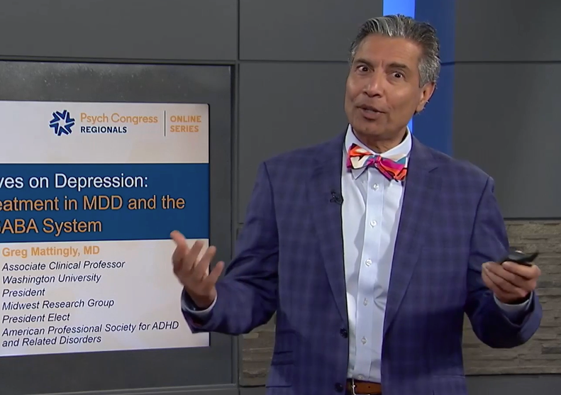 Rakesh Jain at Psych Congress Regionals discussing major depressive disorder treatment options
