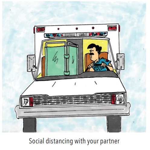 Steve Berry COVID-19 EMS cartoon